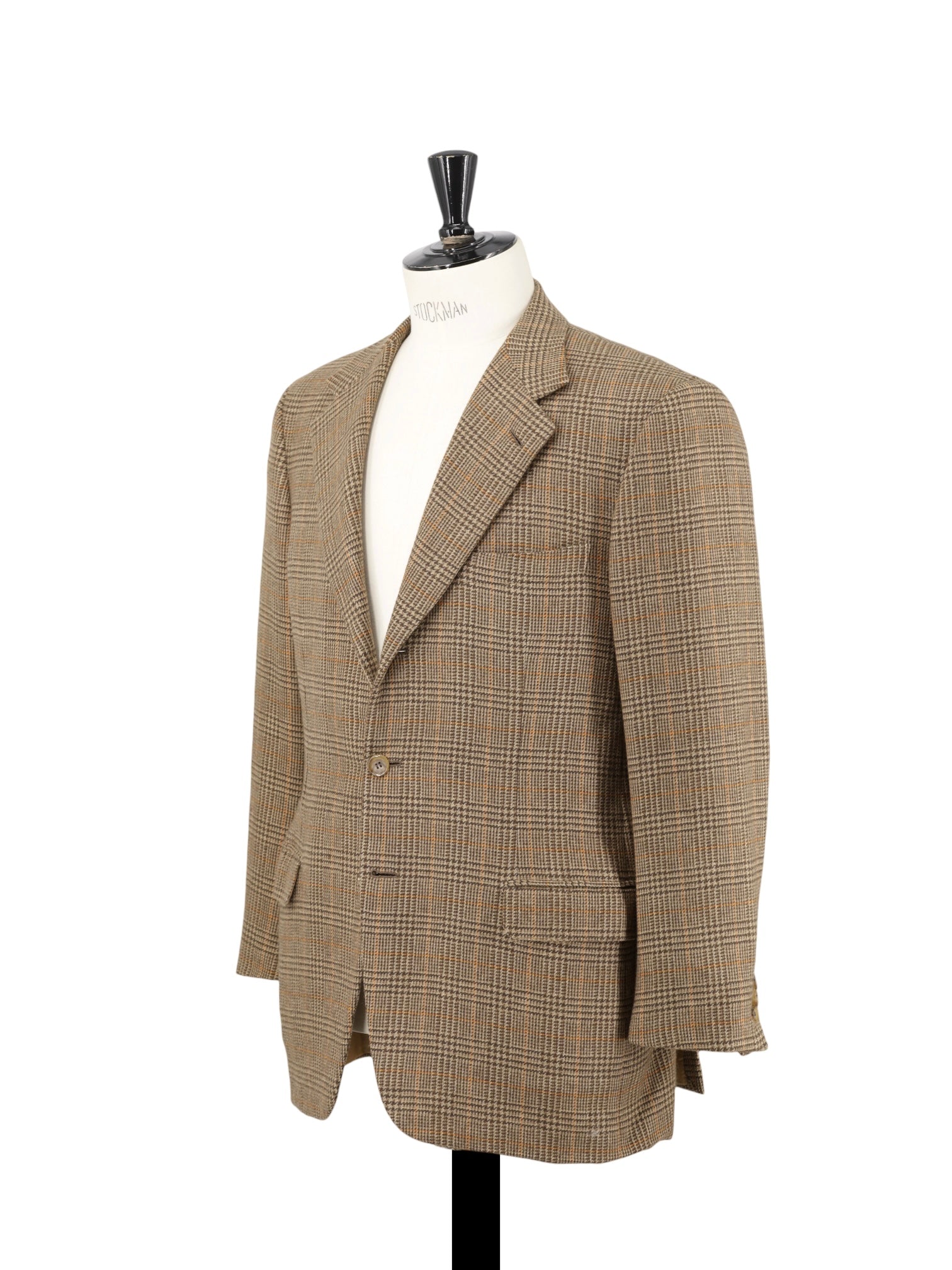 Brioni 世界最高峰ウールジャケット　NOMENTANO Brioni Brown & Orange Pure Cashmere Prince of Wales Nomentano Jacket