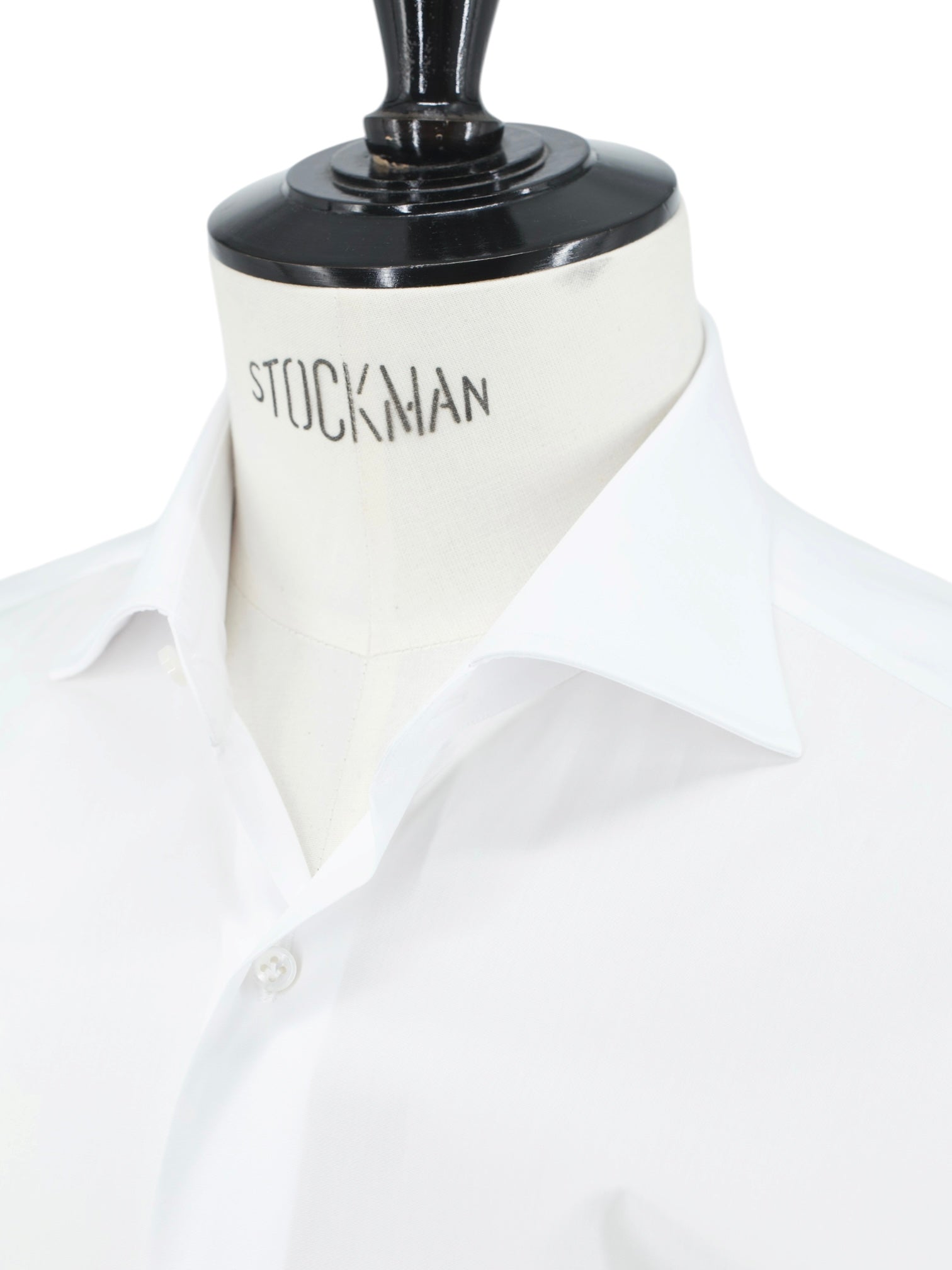 Borriello Napoli White Poplin-Cotton "Marechiaro" Spread-Collar Shirt