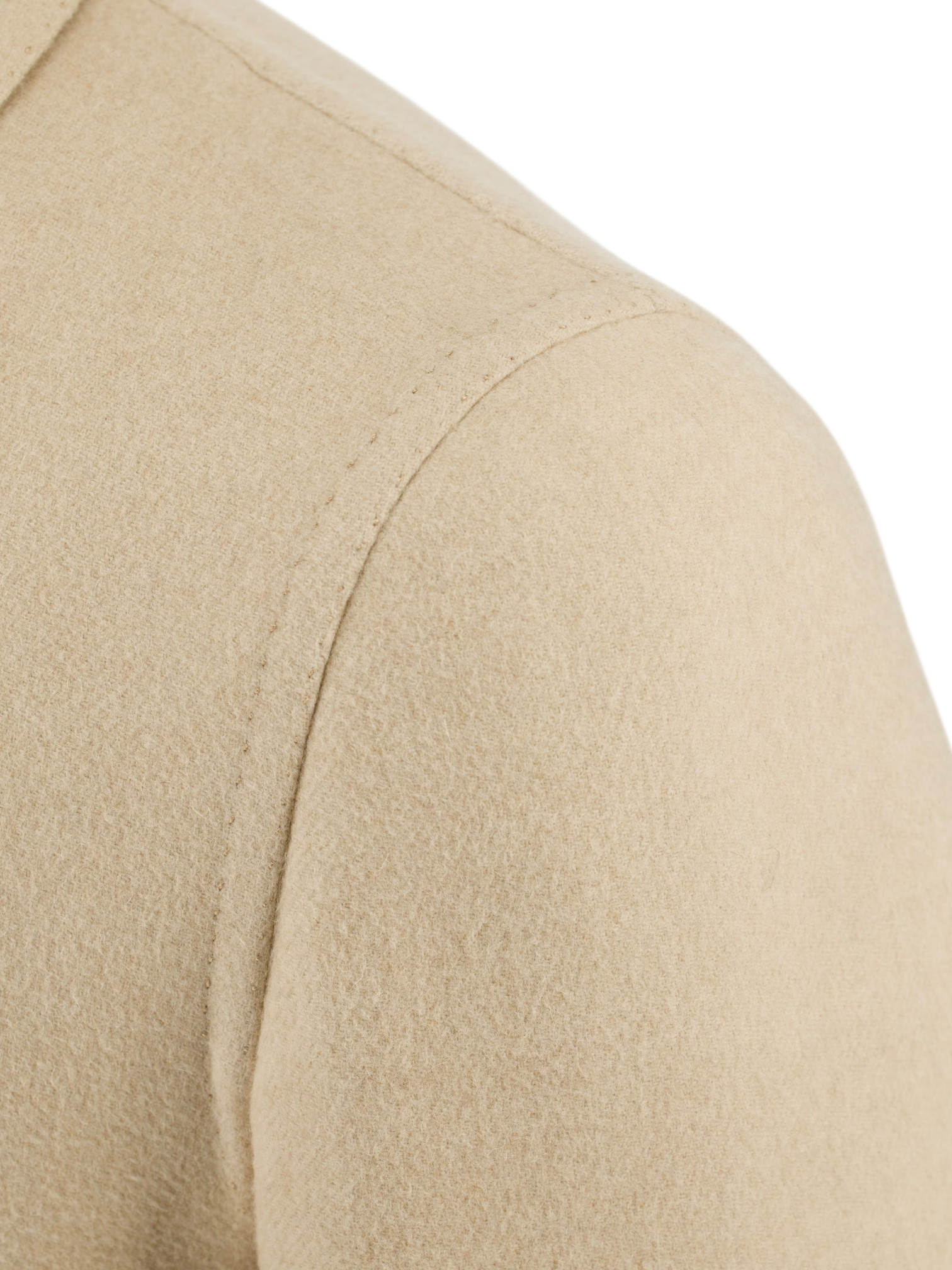 Cesare Attolini Beige Double-Faced Wool & Cashmere Sartorial Carcoat