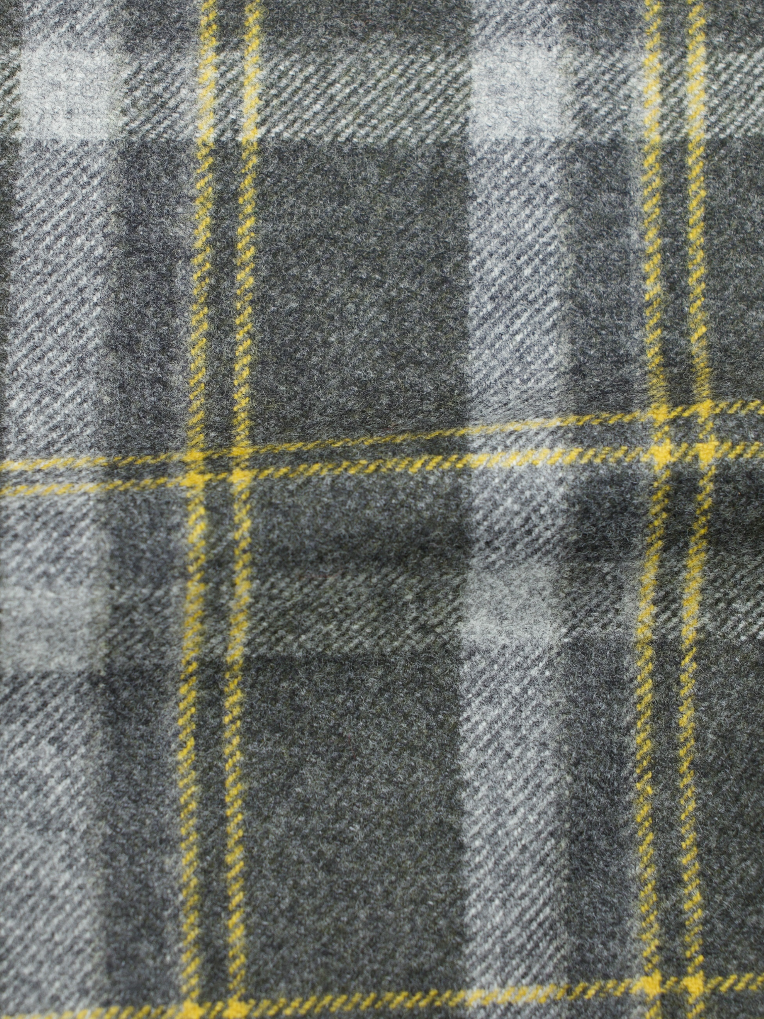 Cesare Attolini Grey & Sunflower Yellow Wool-Flannel Tartan Jacket