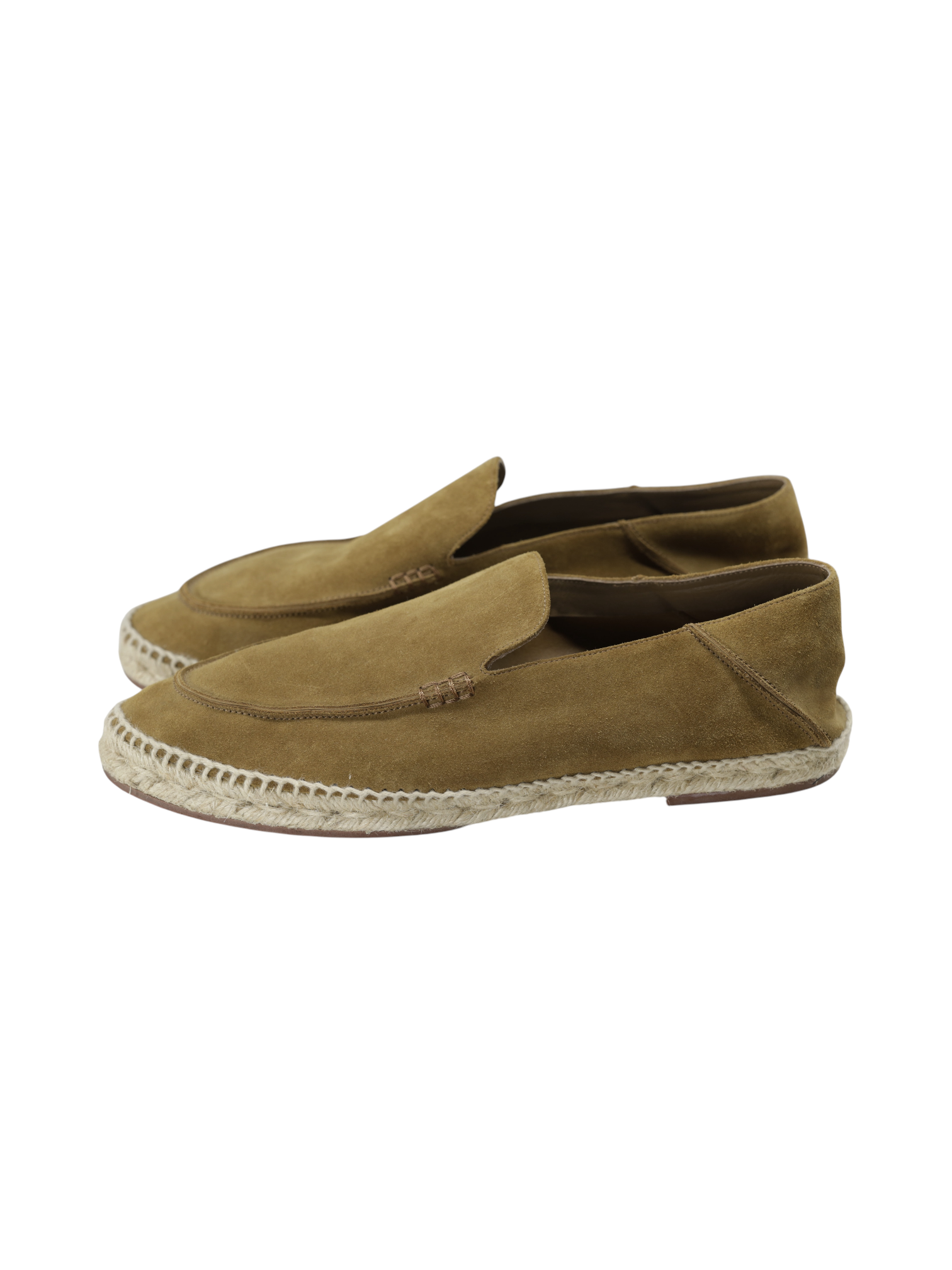 Loro Piana Light Brown Suede Seaside Walk Espadrilles
