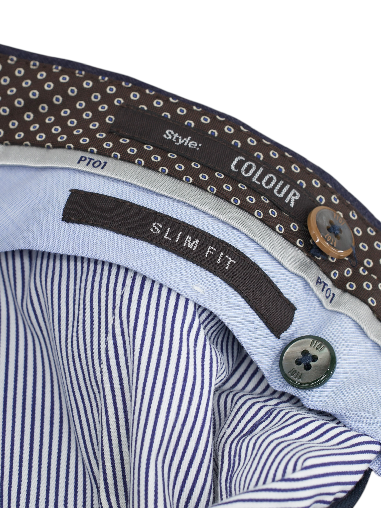 PT01 Steel Blue Wool-Flannel Winter Trousers