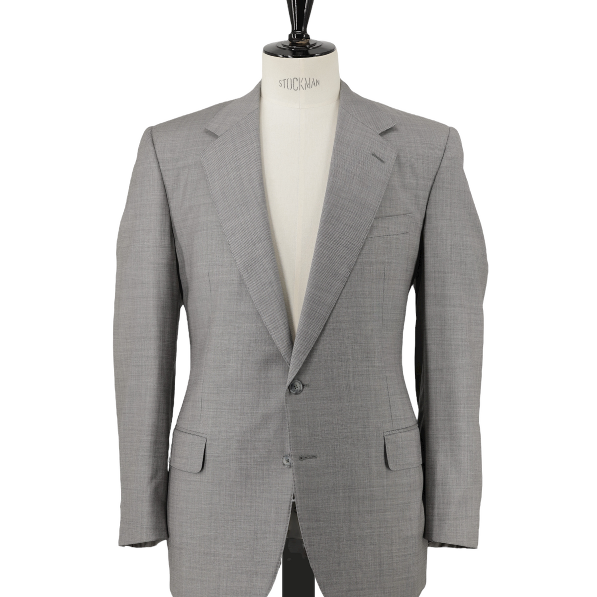 Ermenegildo Zegna Vintage Light Grey Pure Wool Sharkskin Suit