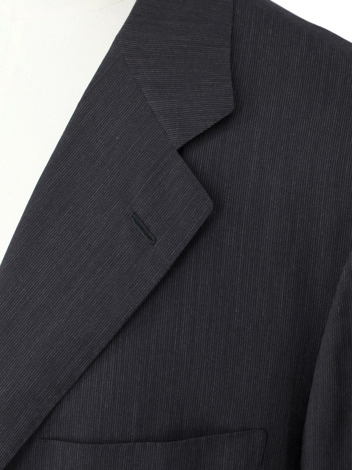 Kiton Dark Grey Vintage Super 150's "Diamante Blu" Micro-Stripe Suit