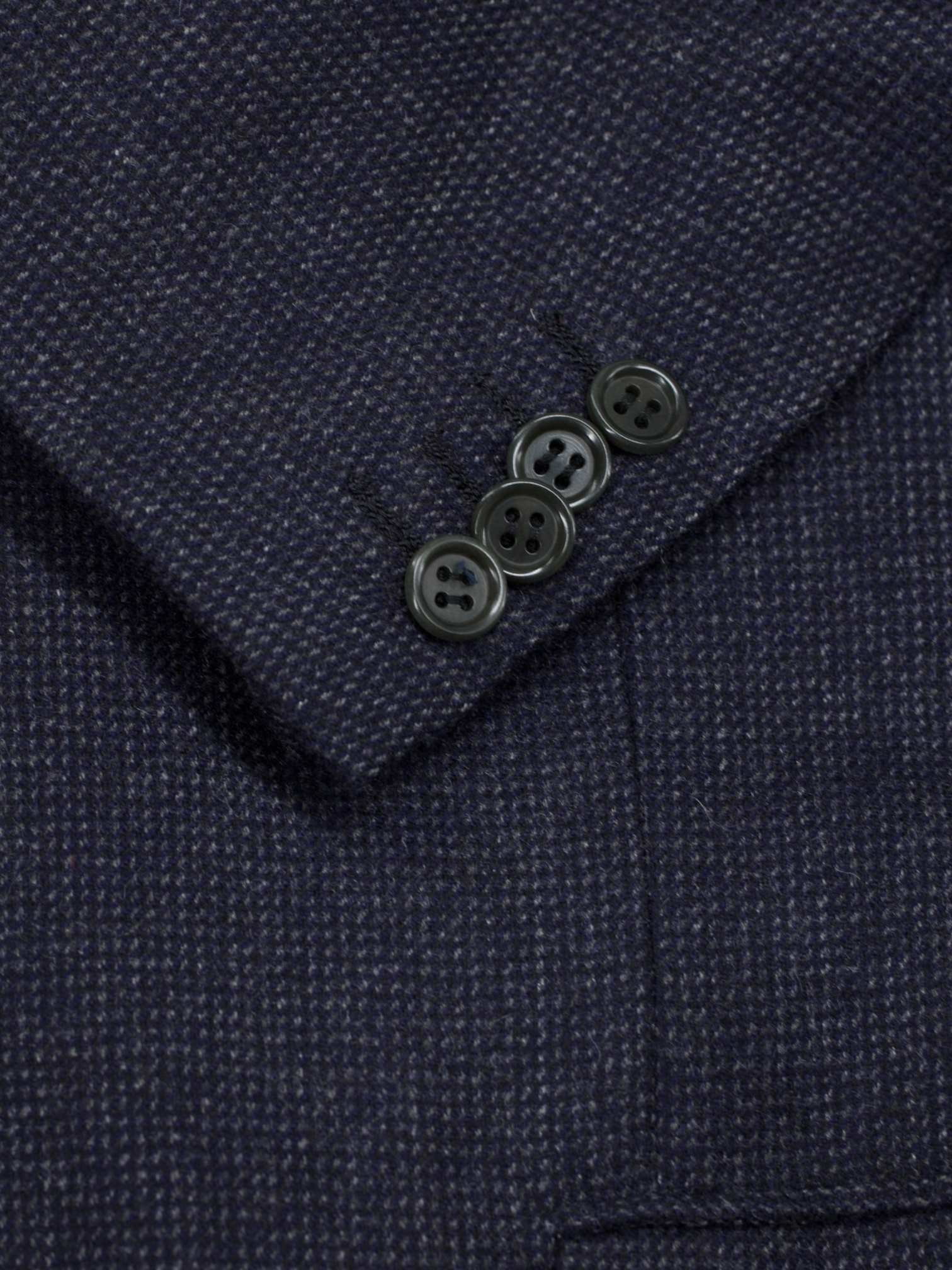 Kiton Dark Blue Pure Cashmere Micro-Pattern Winter Suit