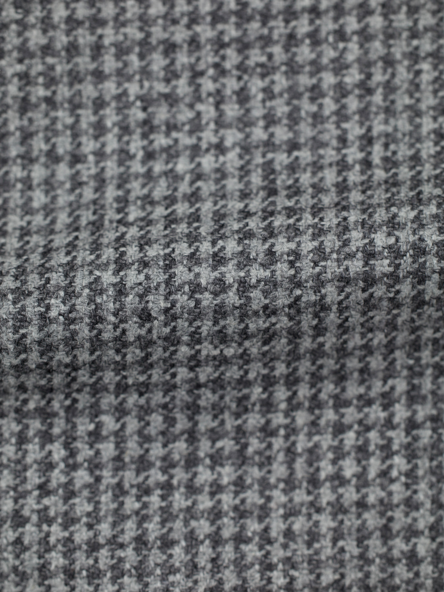 Kiton Grey Silk & Cashmere Pied de Poule Jacket
