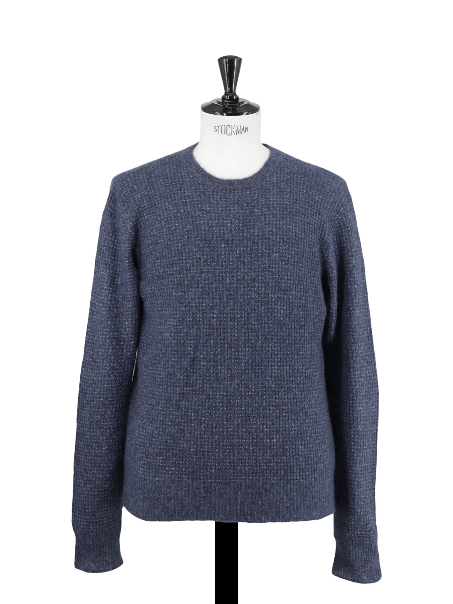 Ralph Lauren Purple Label Dark Blue Lightweight Cashmere & Silk Roundneck