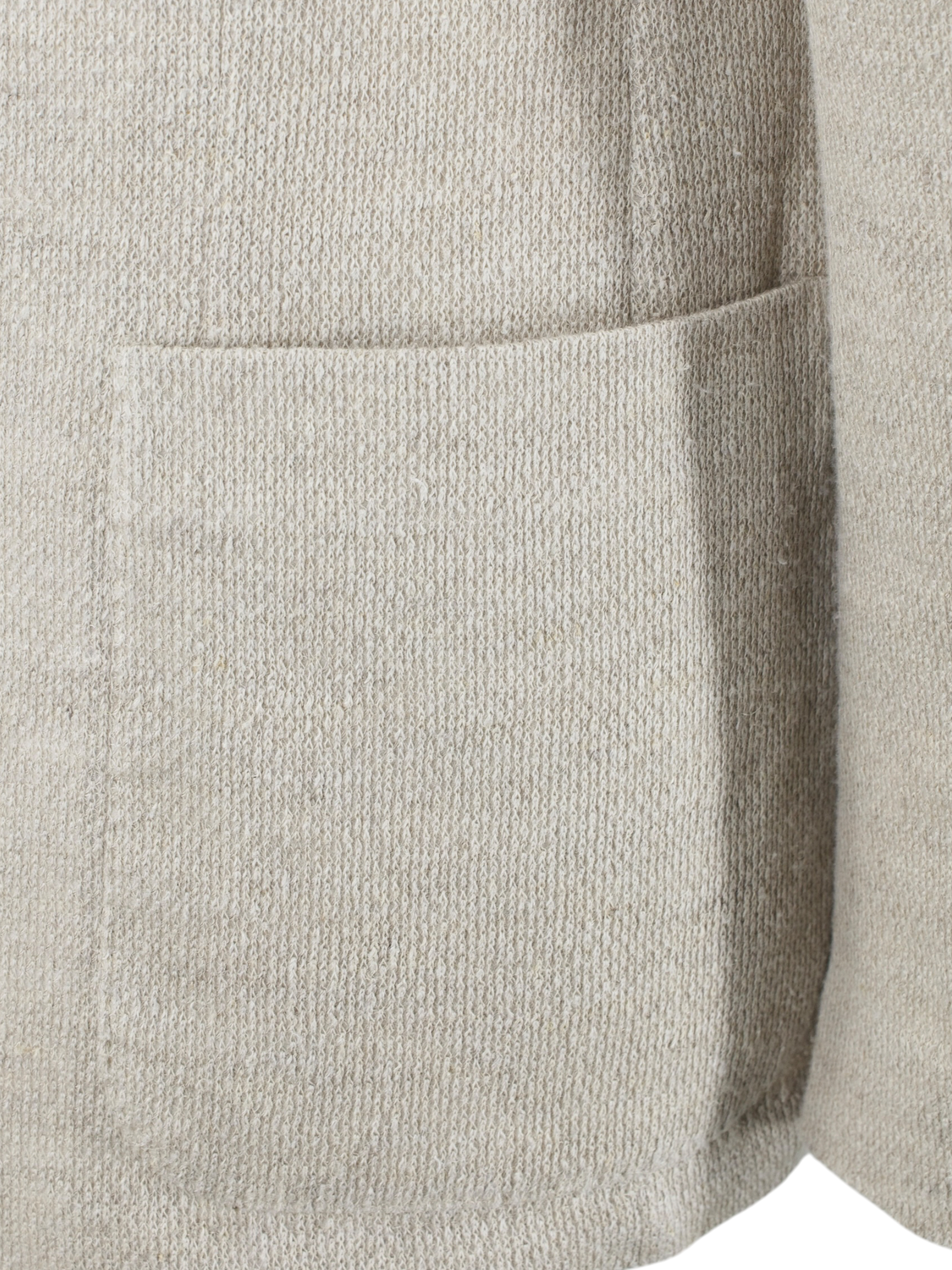 Corneliani Beige Linen & Lyocell Knitted "Adaptive Project" Jacket
