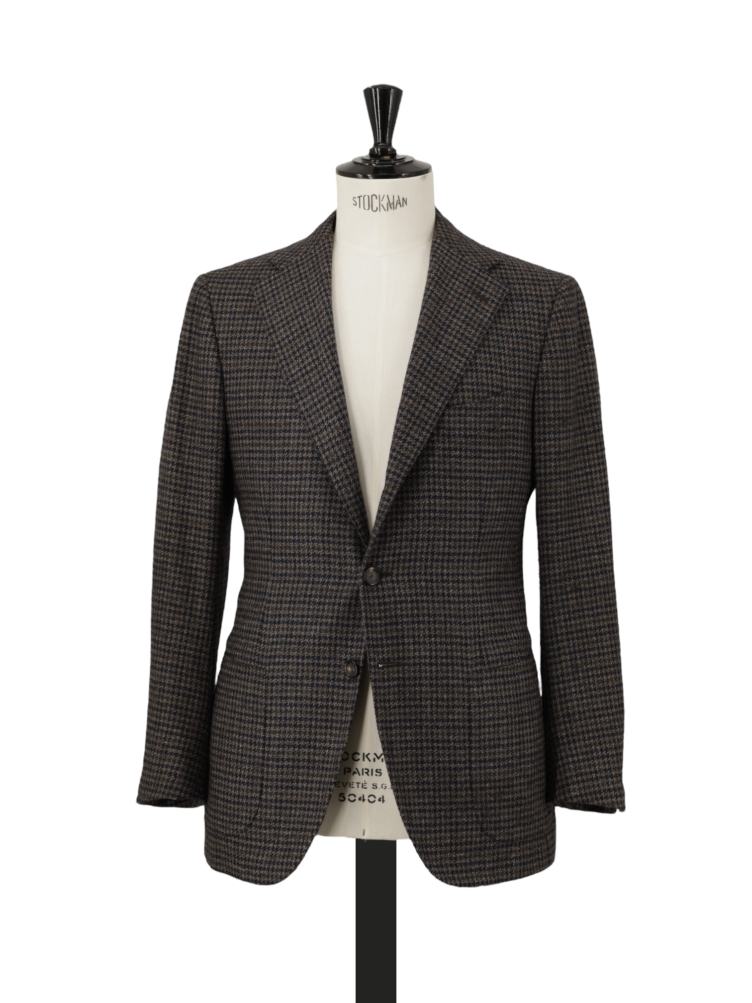 Cesare Attolini Dark Brown Pure-Wool Gun Check Jacket