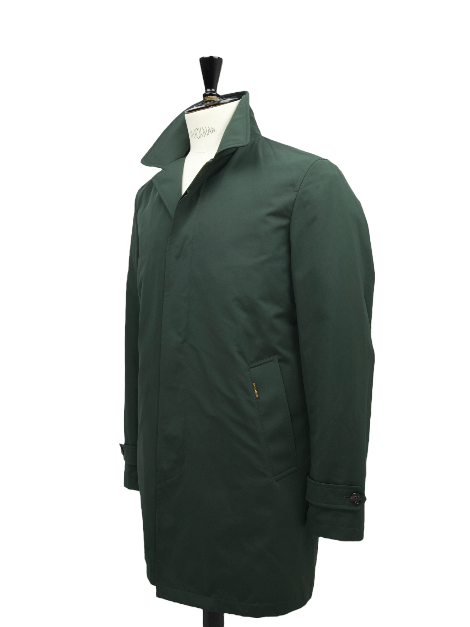 Moorer Forest Green Water-repellent Carcoat