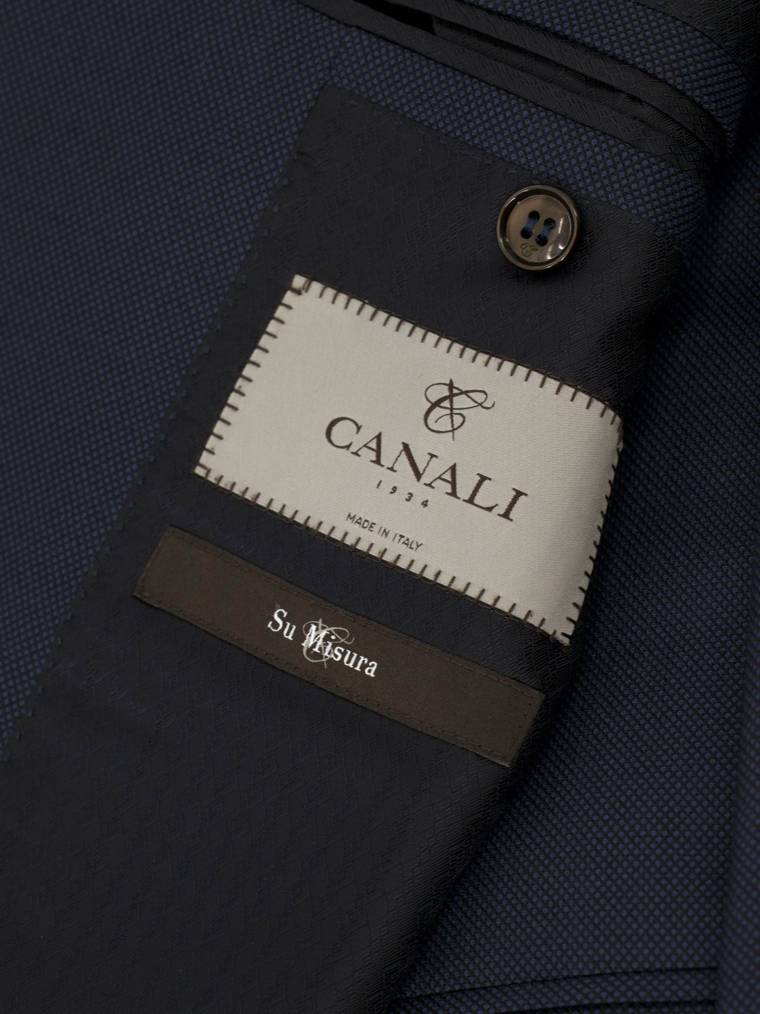 Canali Navy Super 160's Birdseye Suit