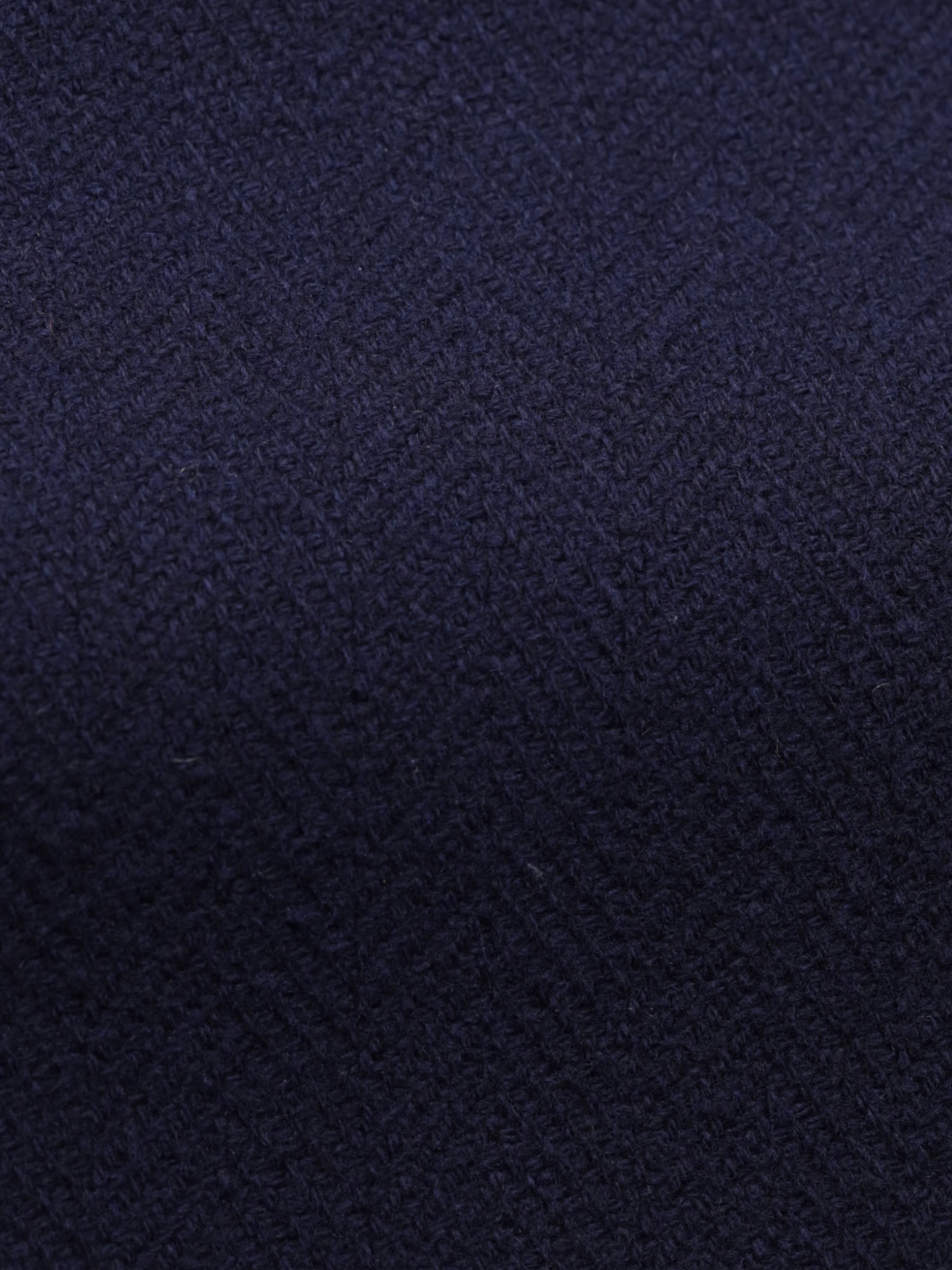 Ralph Lauren Purple Label Navy Wool Herringbone Italian-Made Peacoat