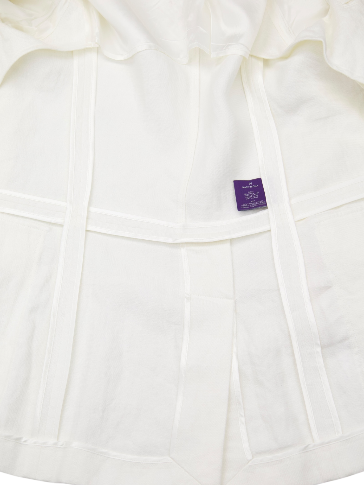 Ralph Lauren Purple Label White Linen Safari Summer Jacket