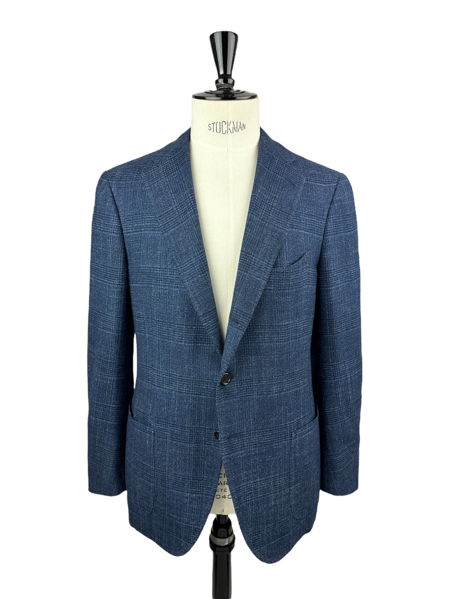 Cesare Attolini Denim Blue Wool, Silk & Cashmere Jacket