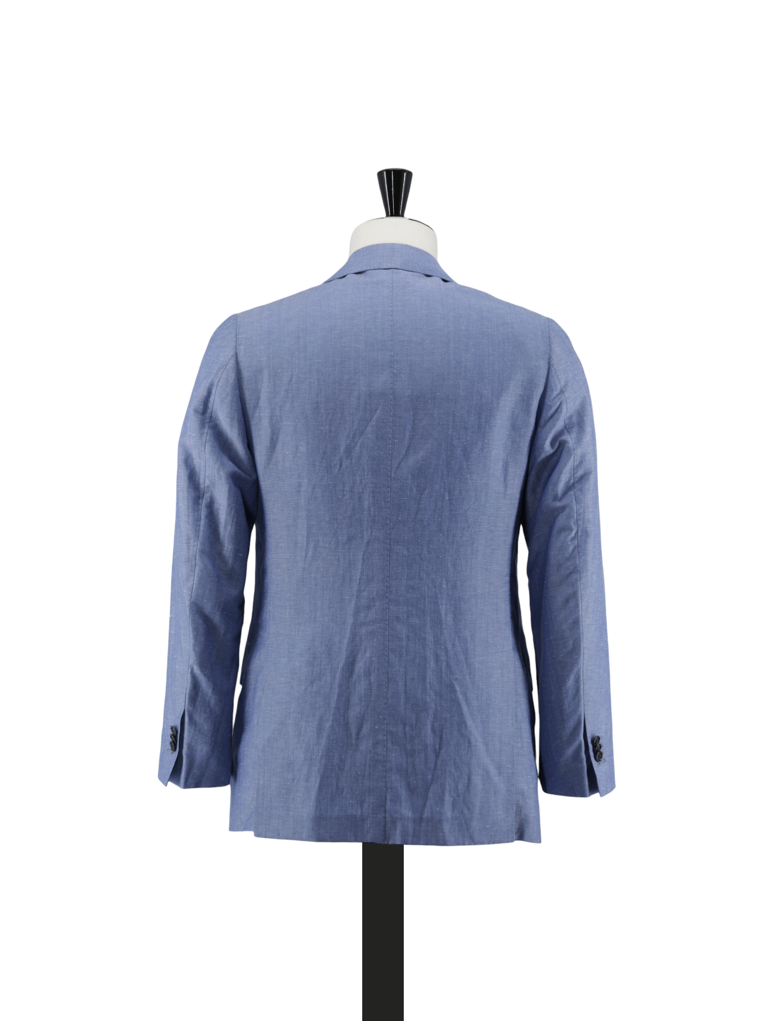 Cesare Attolini Light Blue Wool & Linen Pinpoint Summer Suit