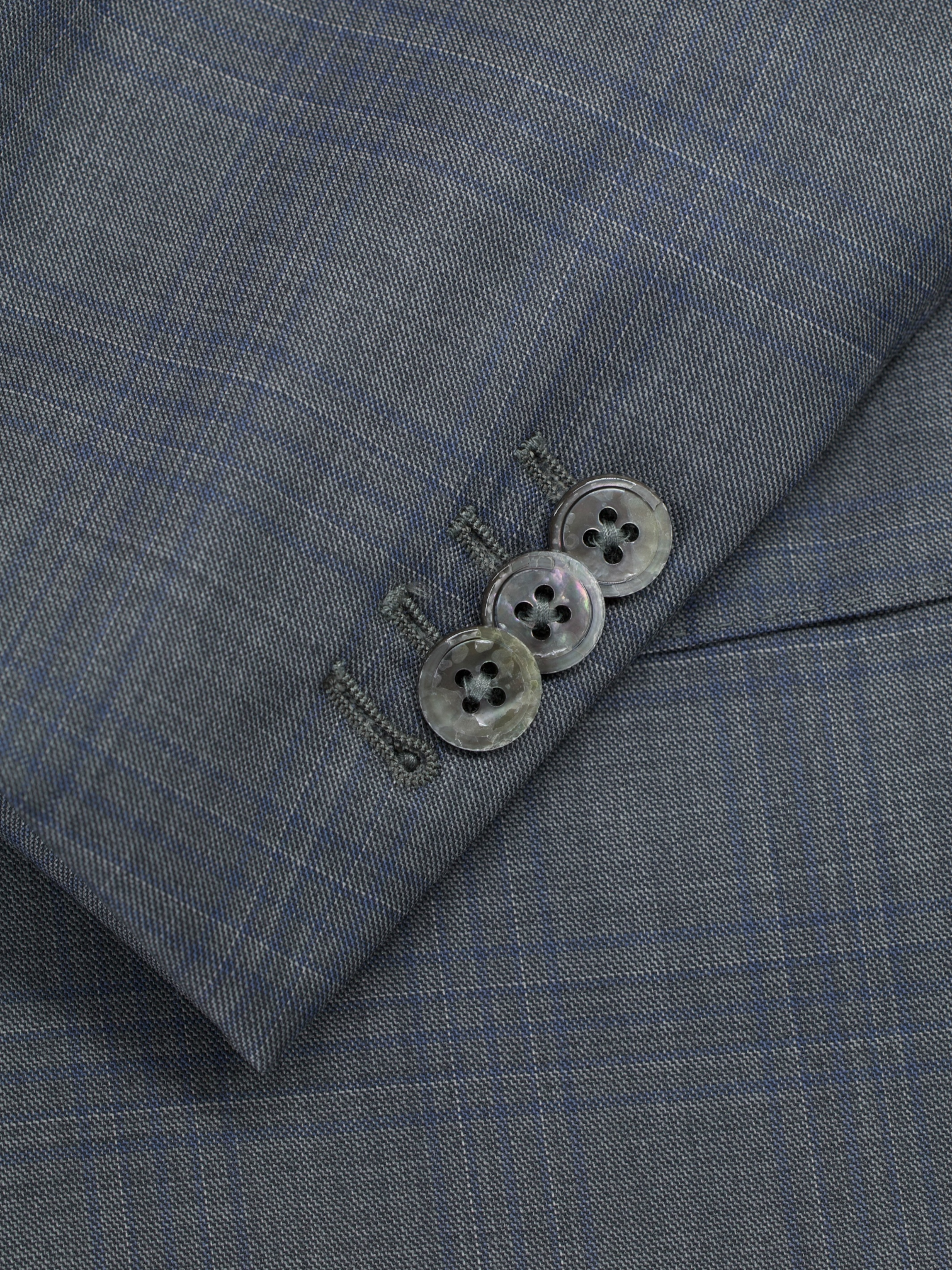 Ermenegildo Zegna Grey & Blue 15milmil15 Checkered Suit