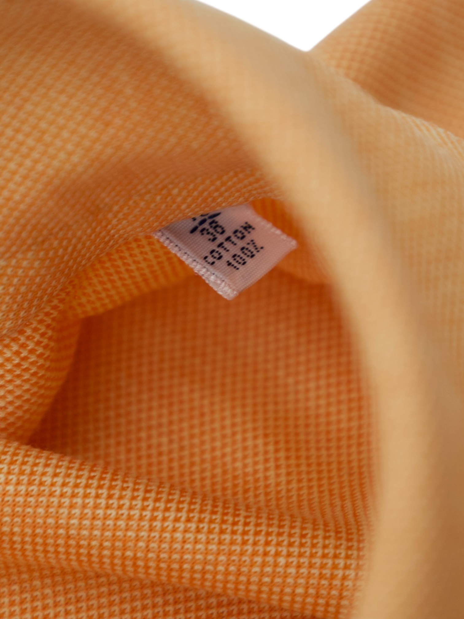 Fray Orange Pique Knitted "Arizona" Button-Down Collar Shirt