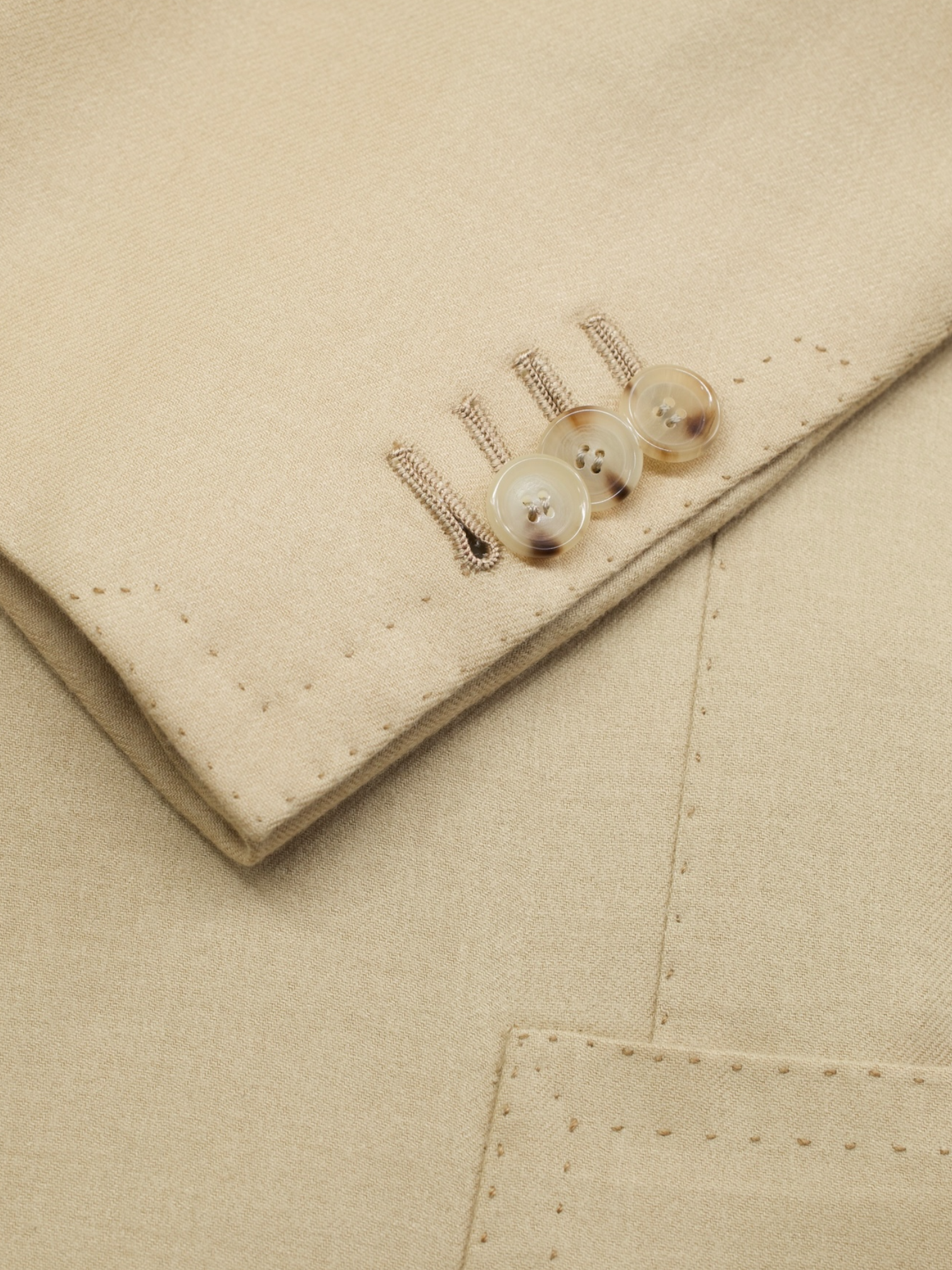 Cesare Attolini Light Brown Baby Cashmere Twill Jacket