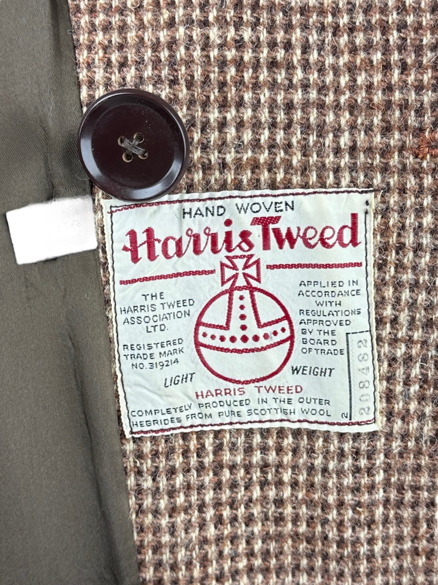 Vintage Austin Reed Harris Tweed overjas