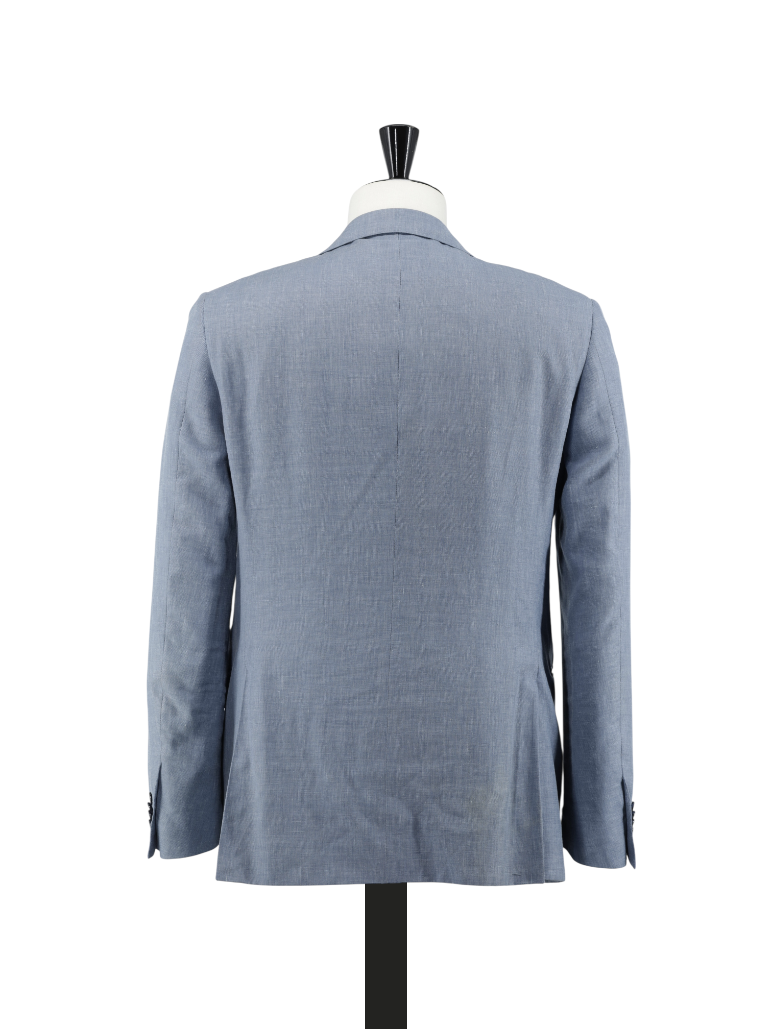Corneliani Steel Blue Linen, Wool & Silk Melange Academy Suit