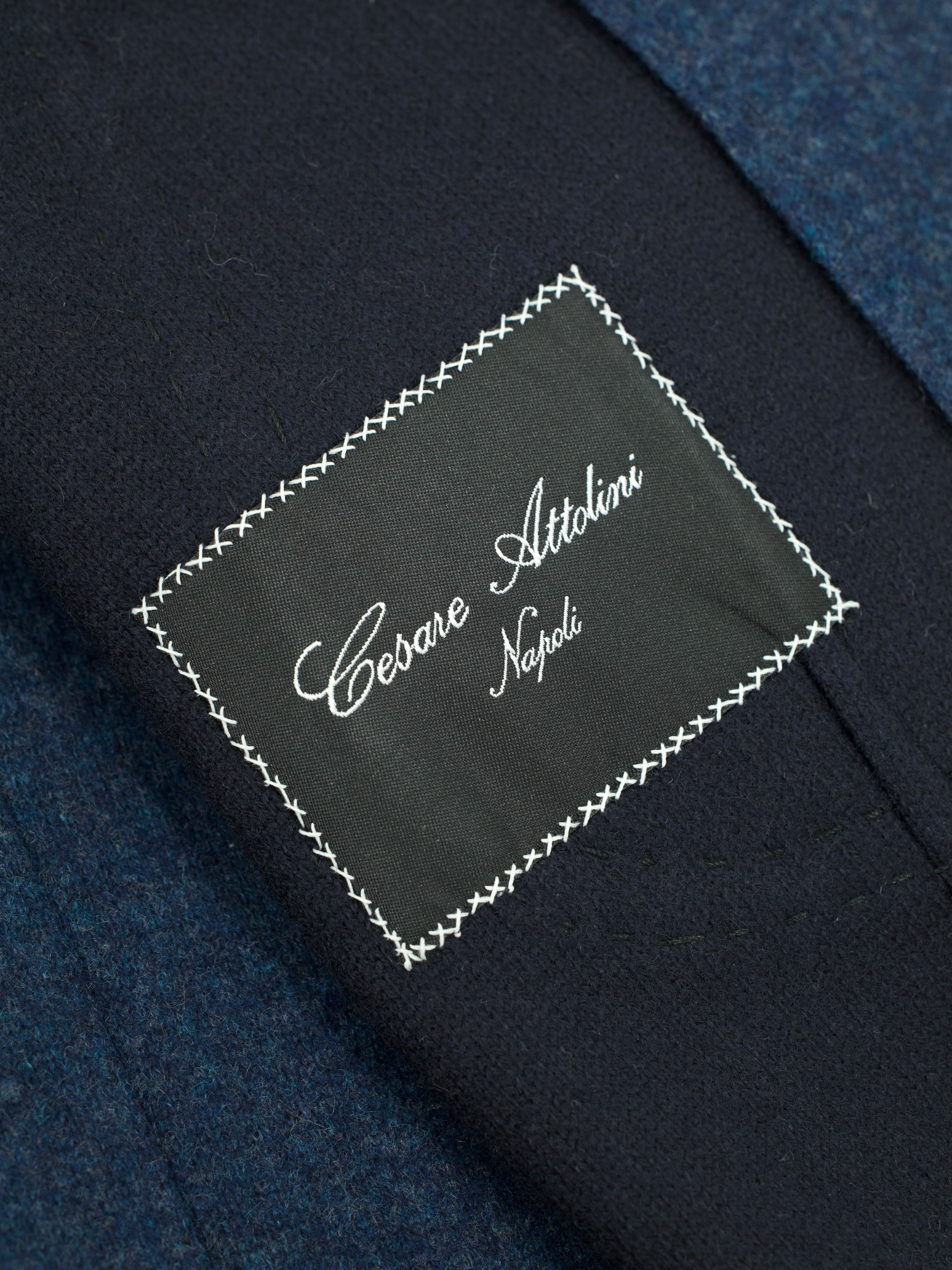 Cesare Attolini Blue Double-Faced Wool & Cashmere Jersey Jacket