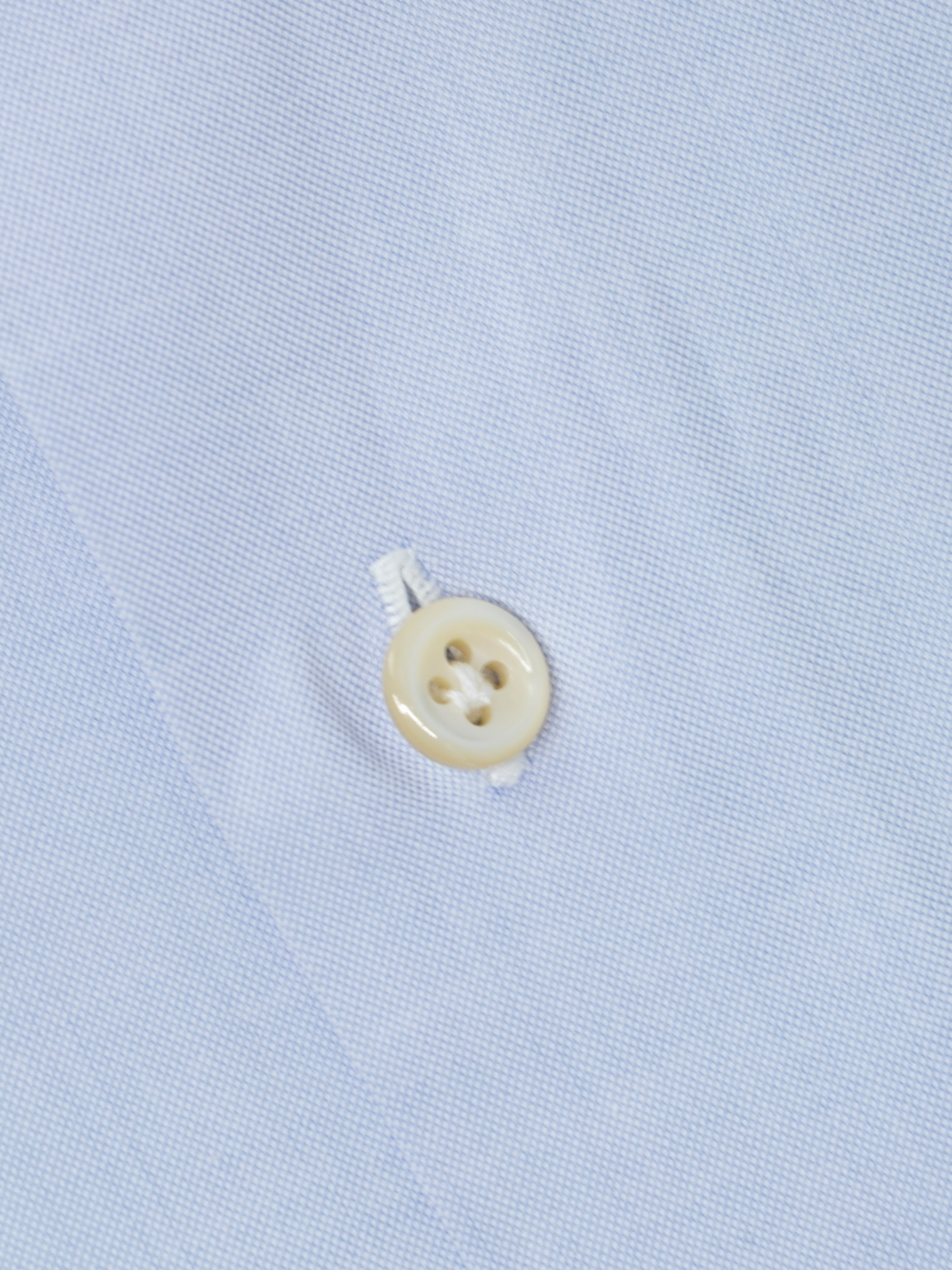 Finamore Light Blue Cotton "Collo Eduardo" Dress Shirt