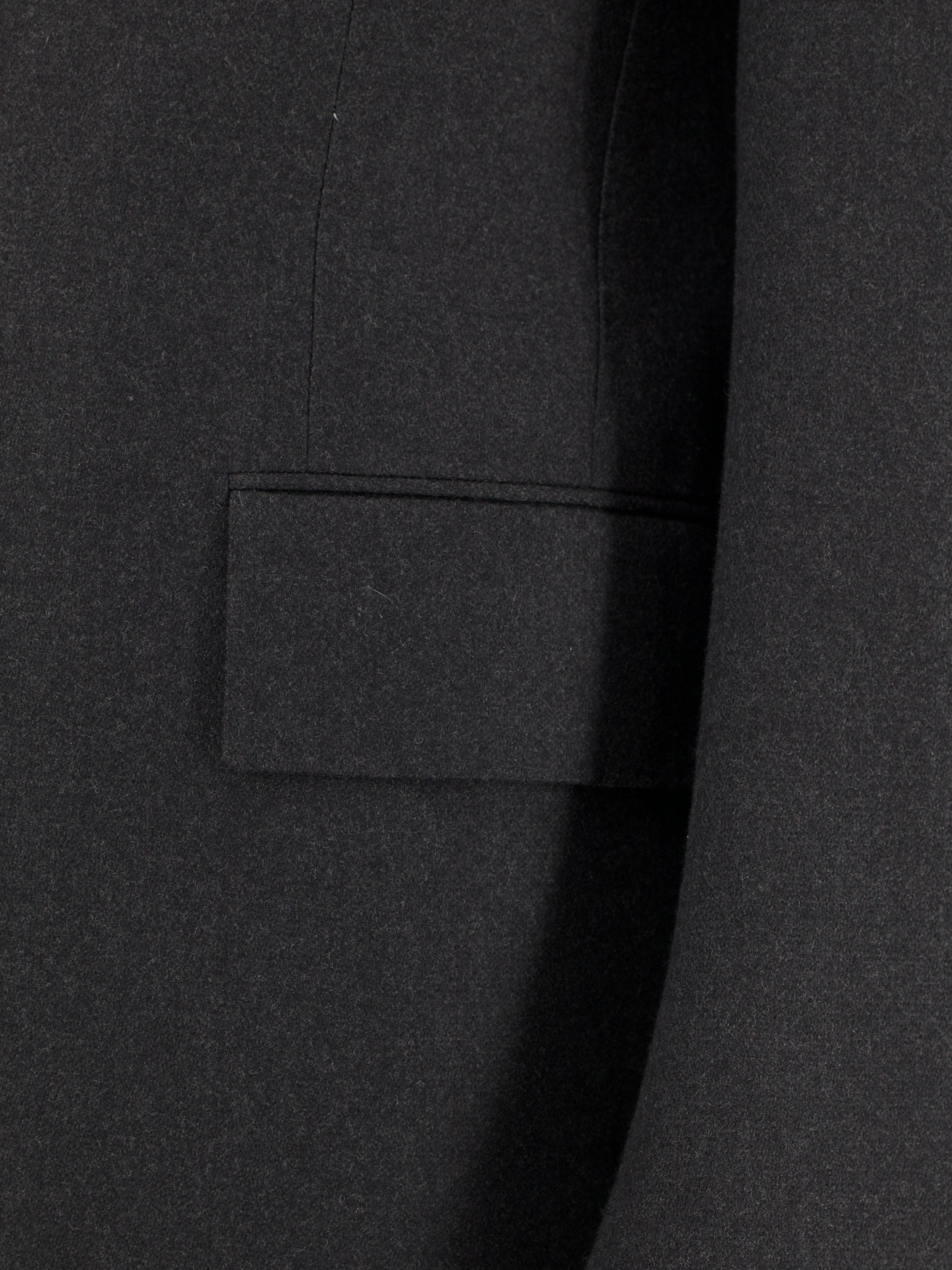 Cesare Attolini Anthracite Super 150’s & Cashmere Twill Overcoat