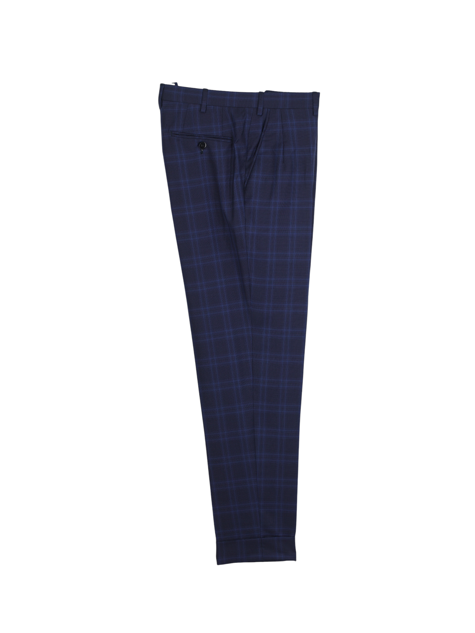Brioni Dark Blue Fine-Wool Multi-Windowpane Brunico Suit