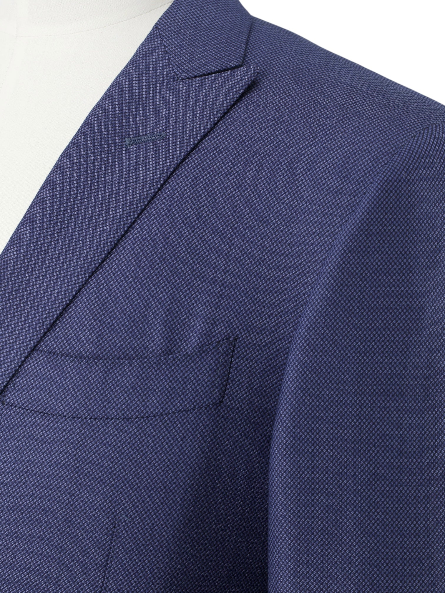 Canali Royal Blue Exclusive Super 160's Wool Birdseye Suit