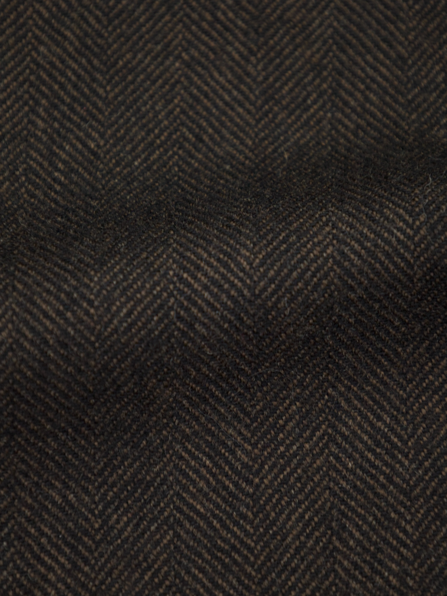 Corneliani Dark Brown Wool & Cashmere Herringbone Jacket