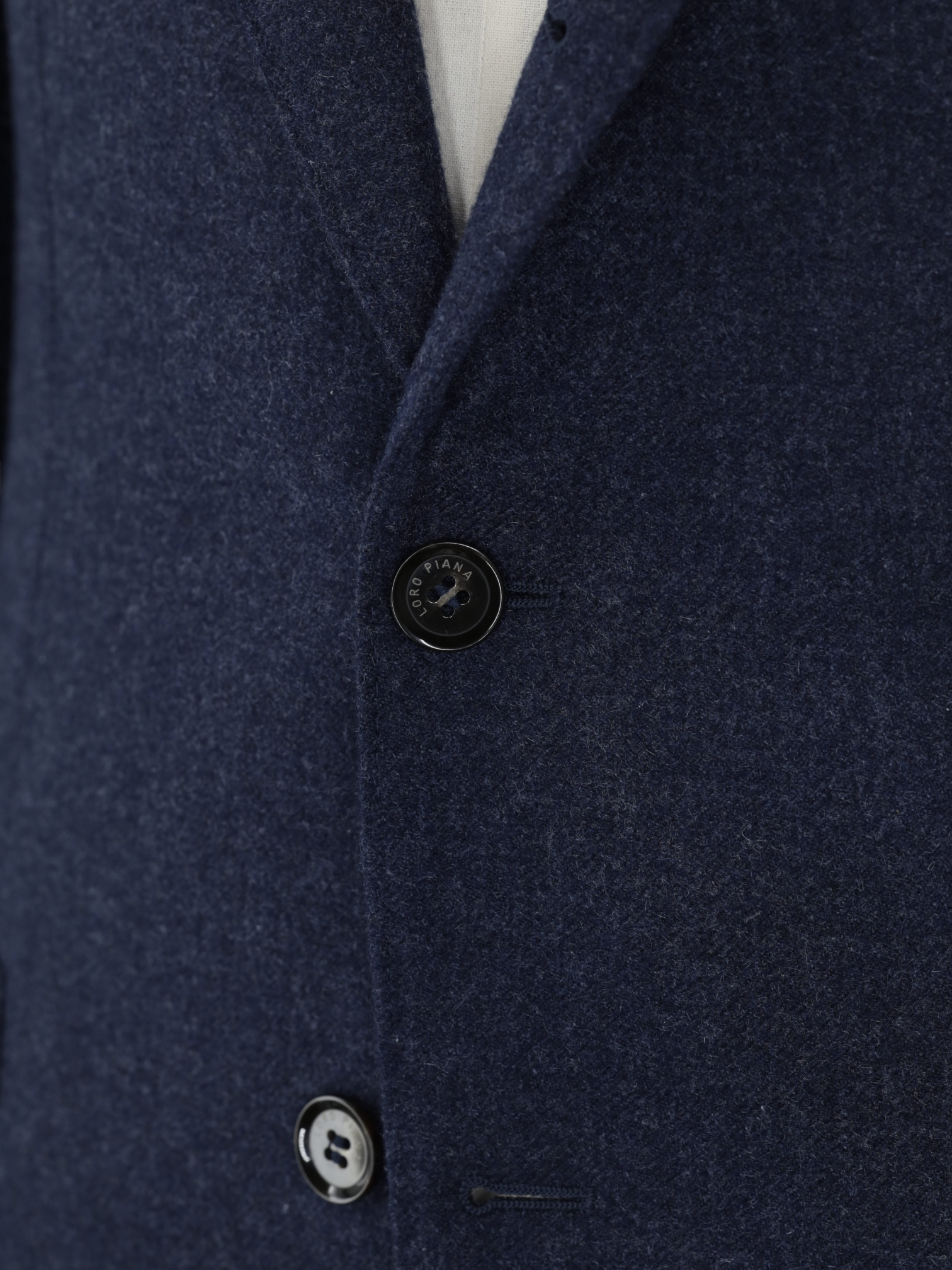 Loro Piana Dark Blue Cashmere, Mohair & Silk Sartorial Rain-System Jacket