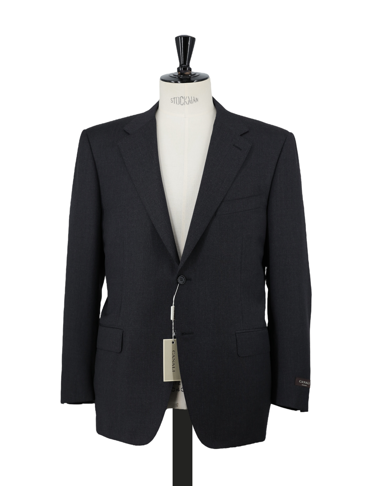 Canali Dark Grey Fine-Wool Timeless "Corto" Suit