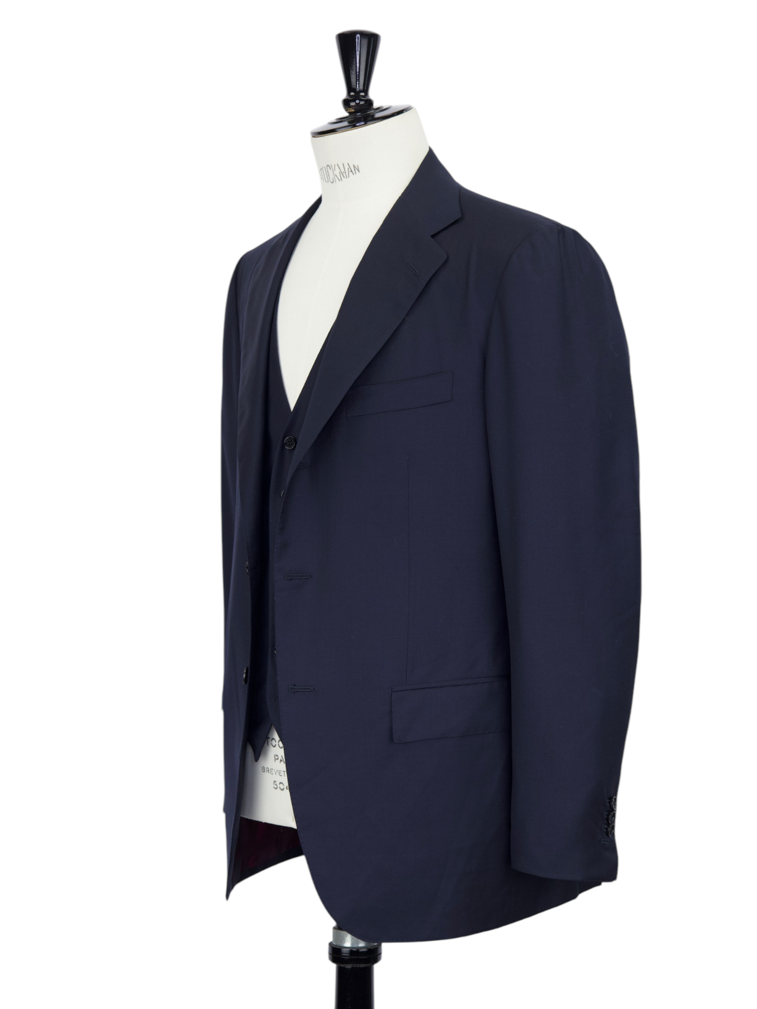 Kiton Navy Timeless Three-Piece "Diamante Blue" Suit