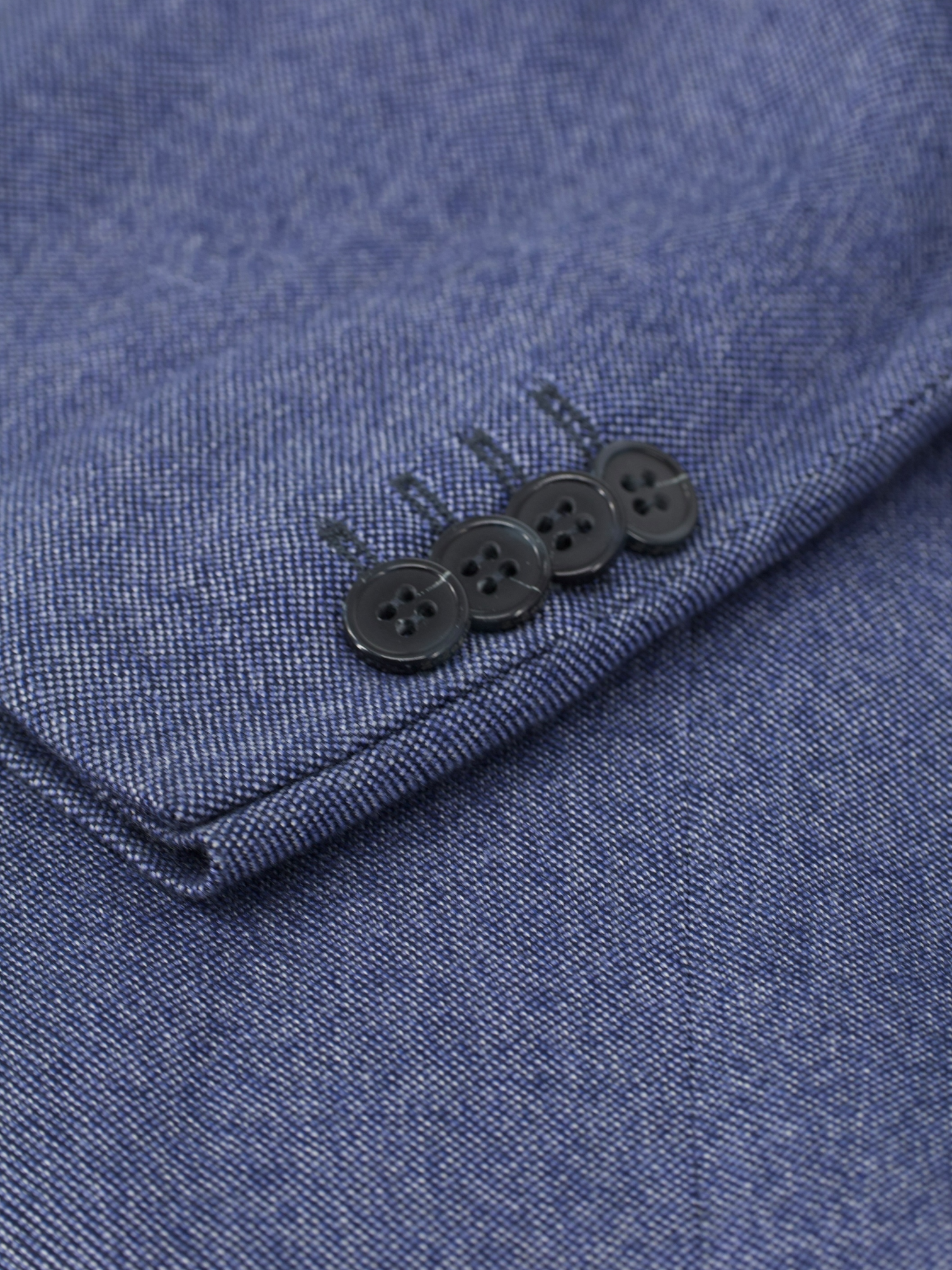 Z-Zegna Blue Pure Bamboo Pinpoint Jacket