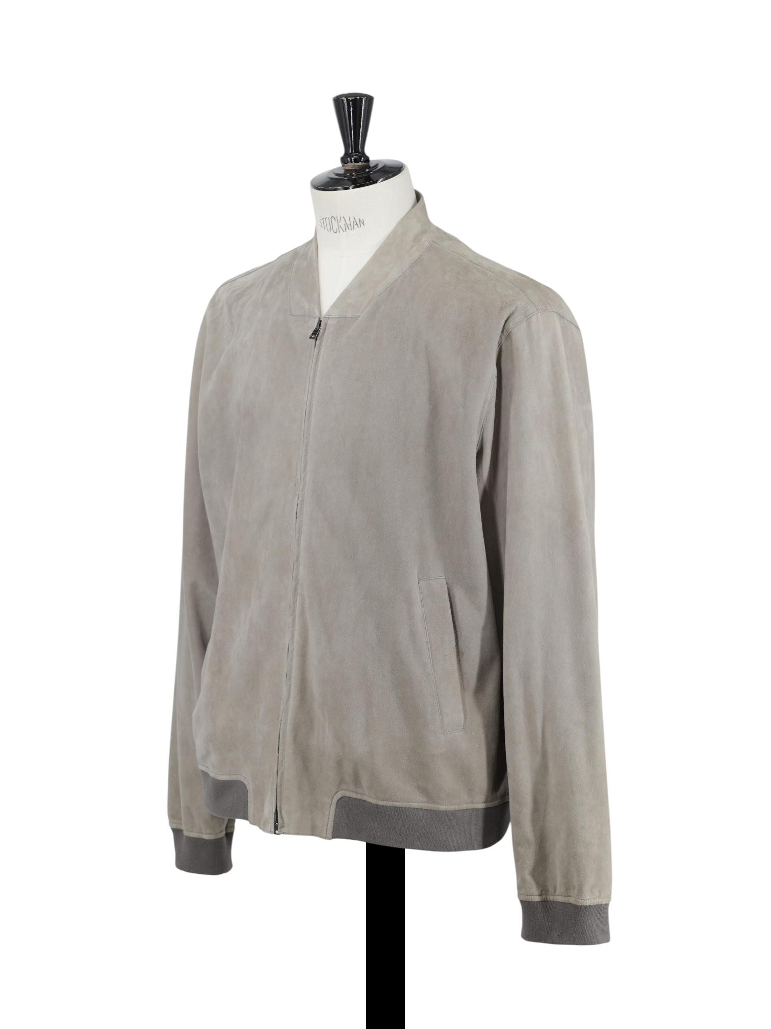 Herno Light Brown Goat-Suede Bomberjacket