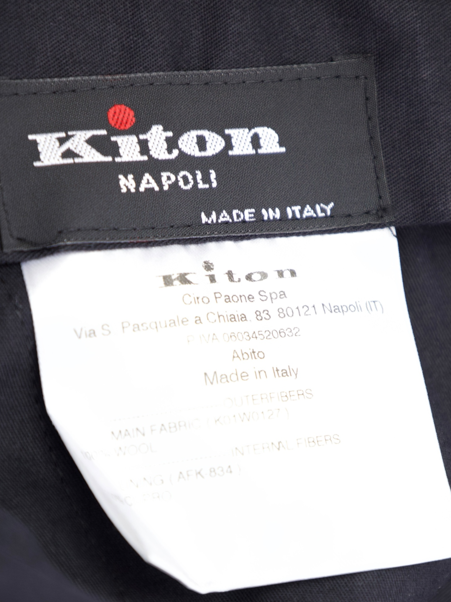 Kiton Grey Classic Pinpoint Trousers