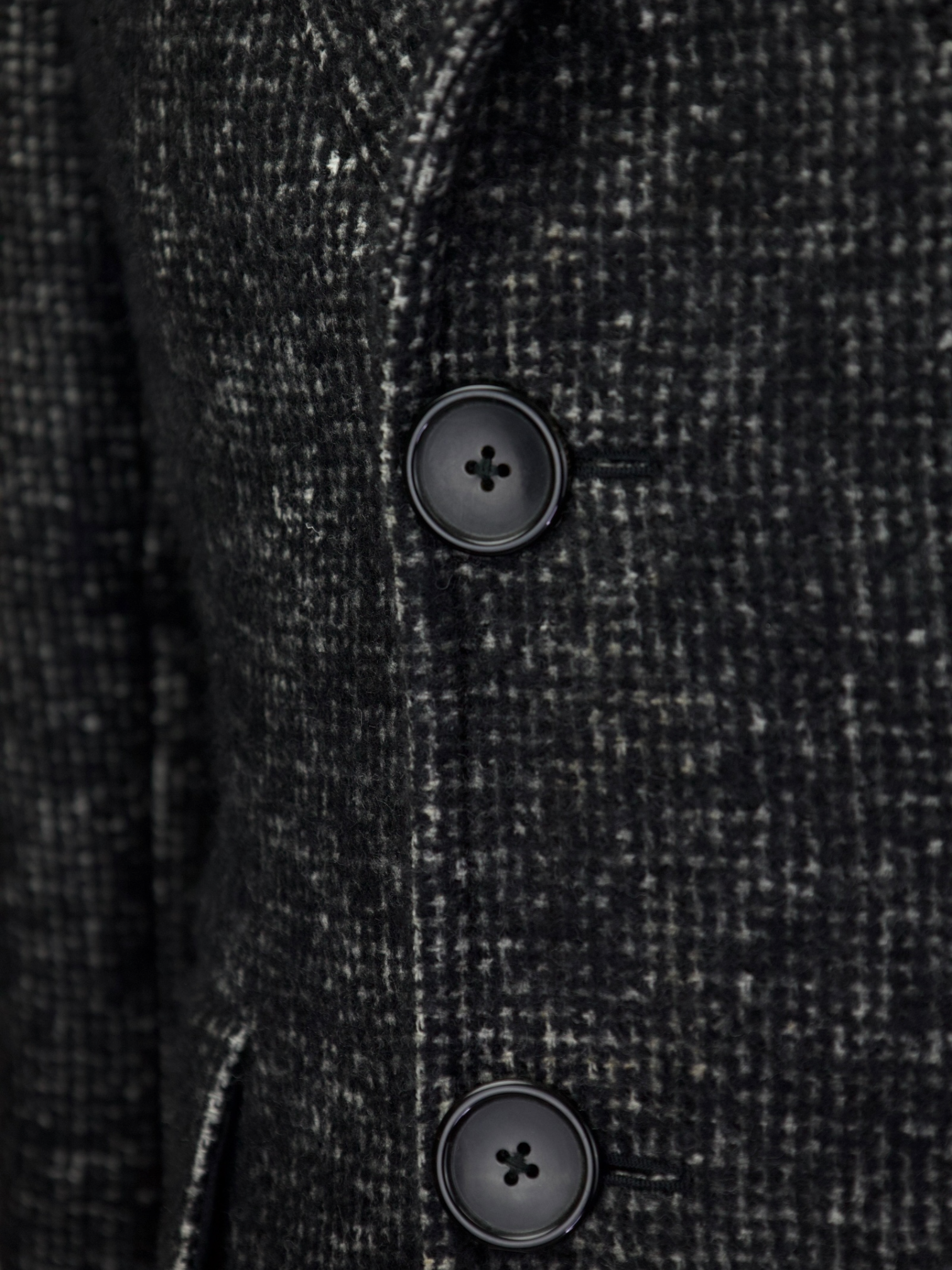 Tom Ford Grey Wool & Alpaca Micro-Structure Covert Coat