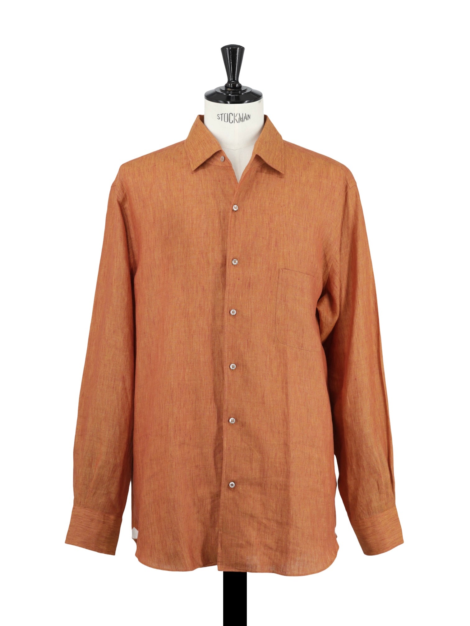 Loro Piana Terracotta André Garment-Dyed Linen Summer Shirt