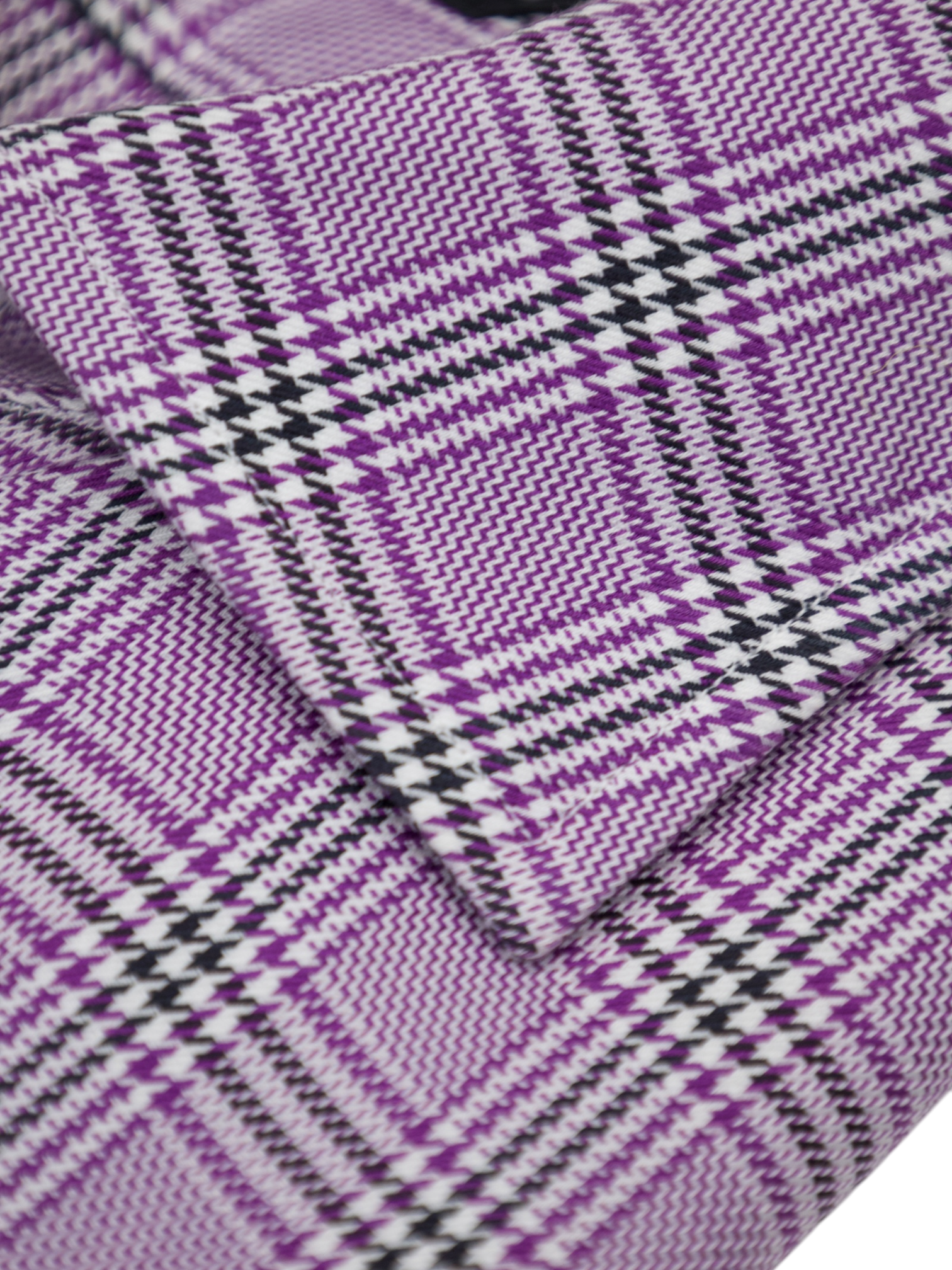 Tom Ford Lilac Cotton Prince of Wales Check Shirt