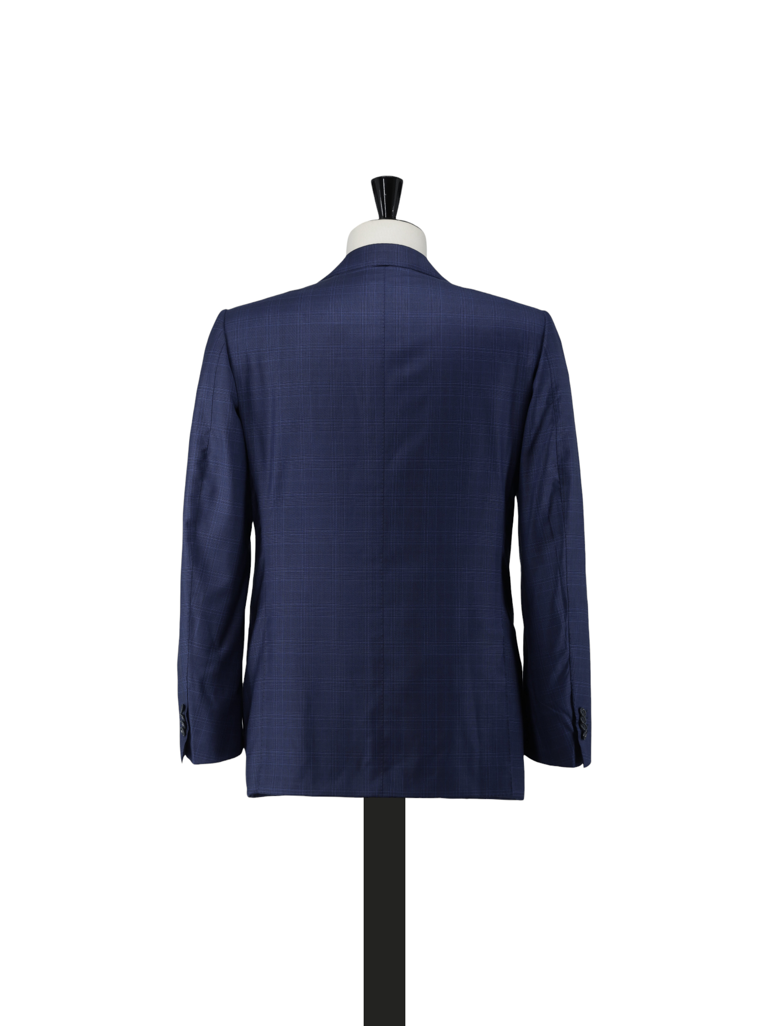 Cesare Attolini Royal Blue Super 170's & Silk Windowpane Wedding Suit