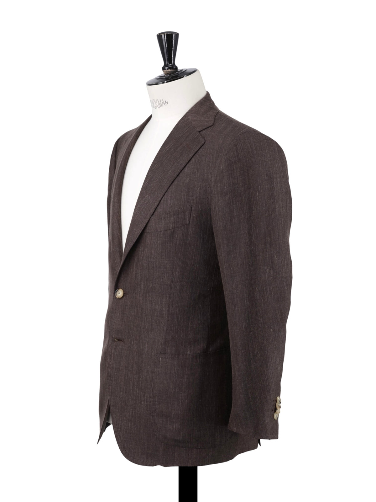 Cesare Attolini Castagne Brown Wool, Silk & Linen Melange Jacket