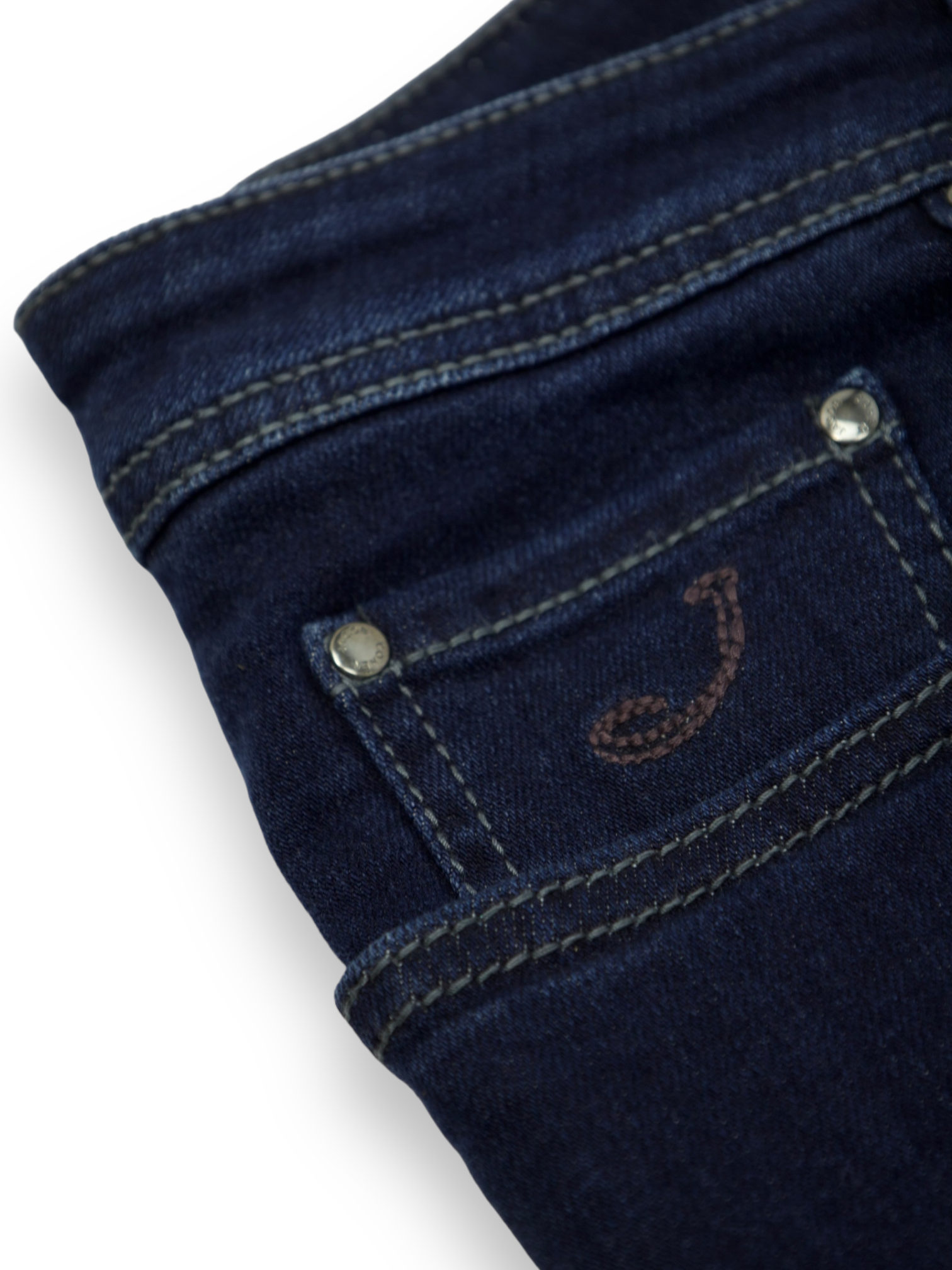 Jacob Cohen Dark Blue Cotton & Stretch Bard Jeans