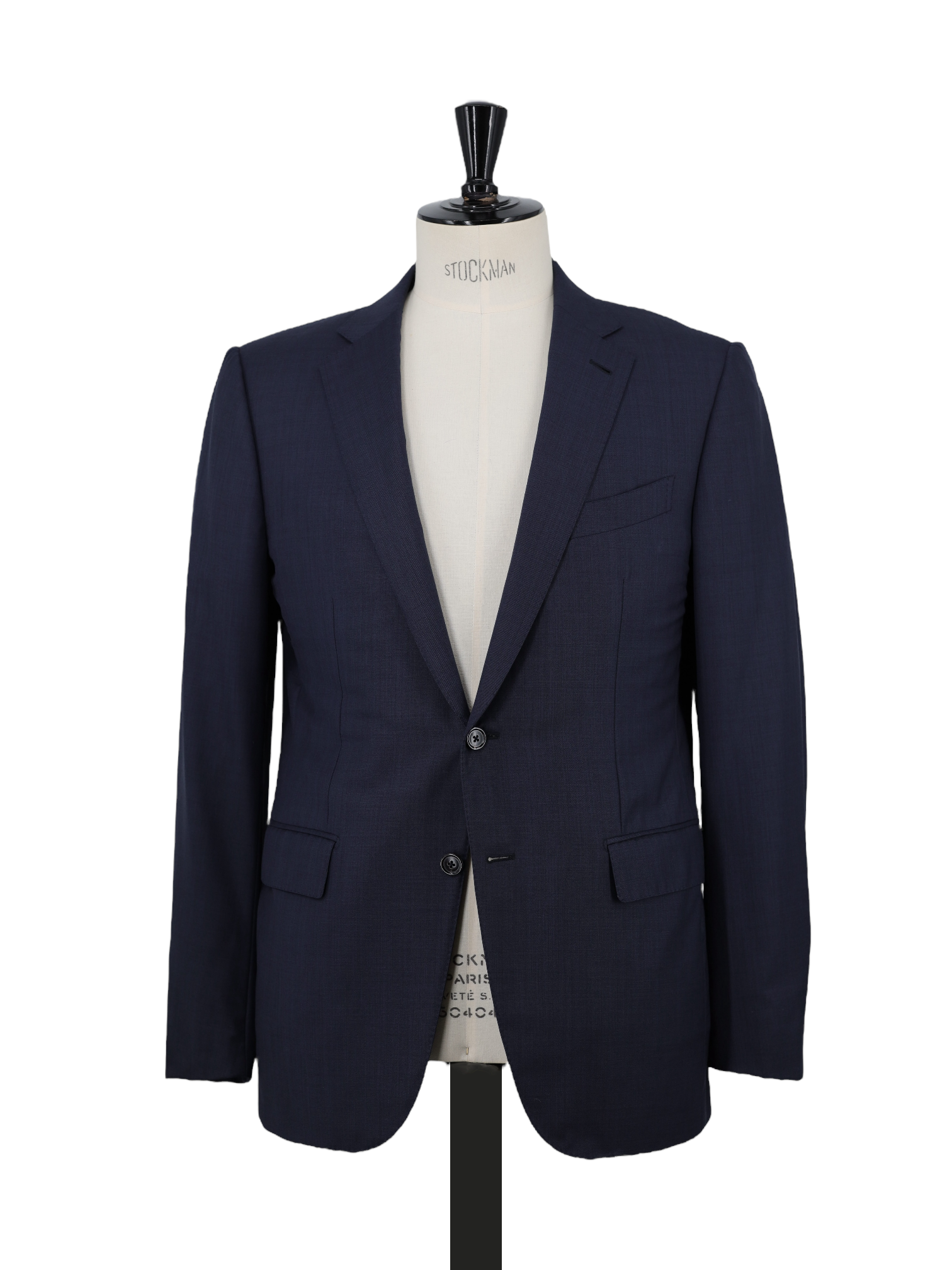 Zegna Navy Wool & Silk Trofeo 600 "Torin" Sharkskin Suit
