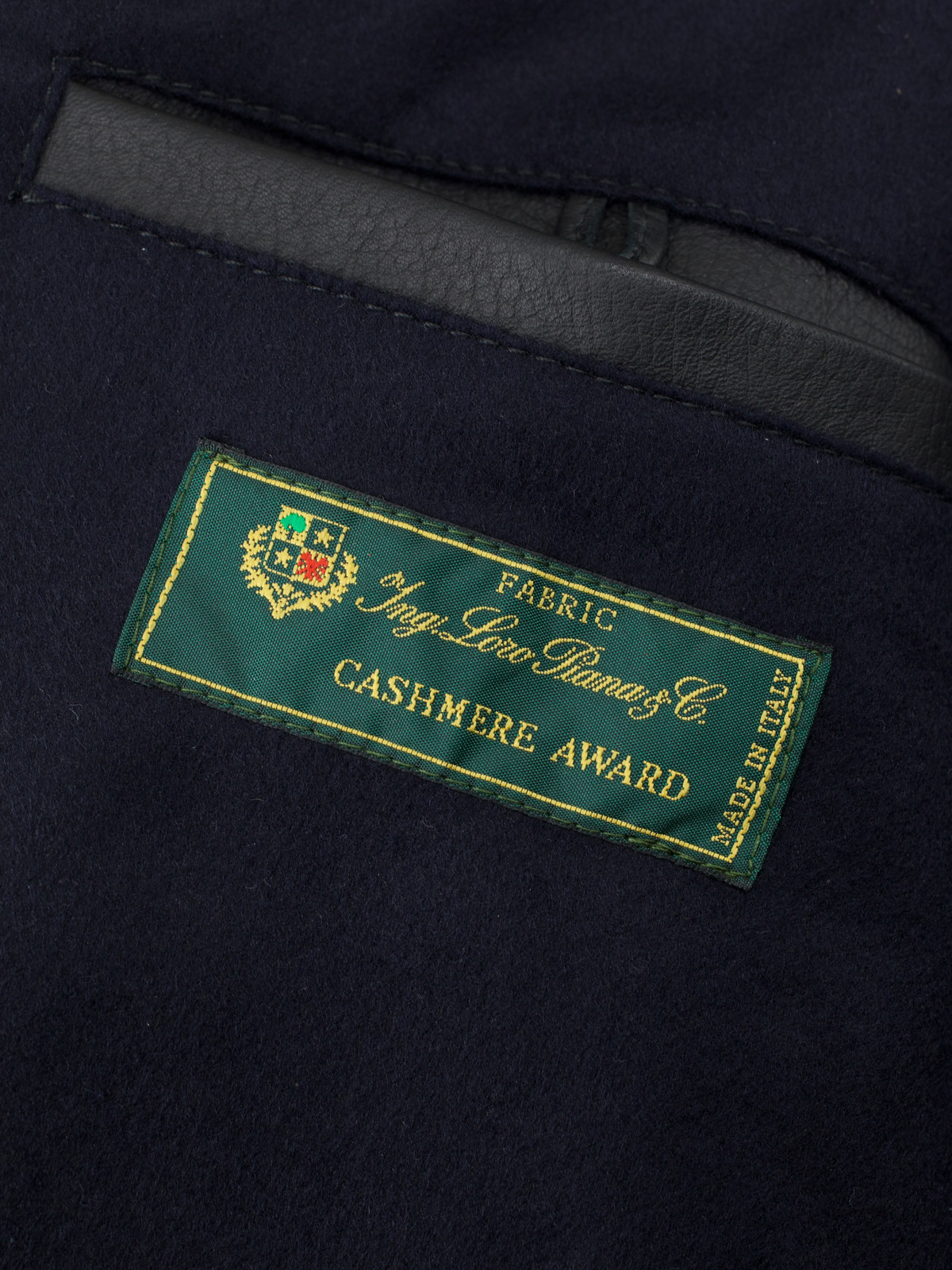 Valstar Black Deerskin & Cashmere-Award Lining Zip-Up Jacket