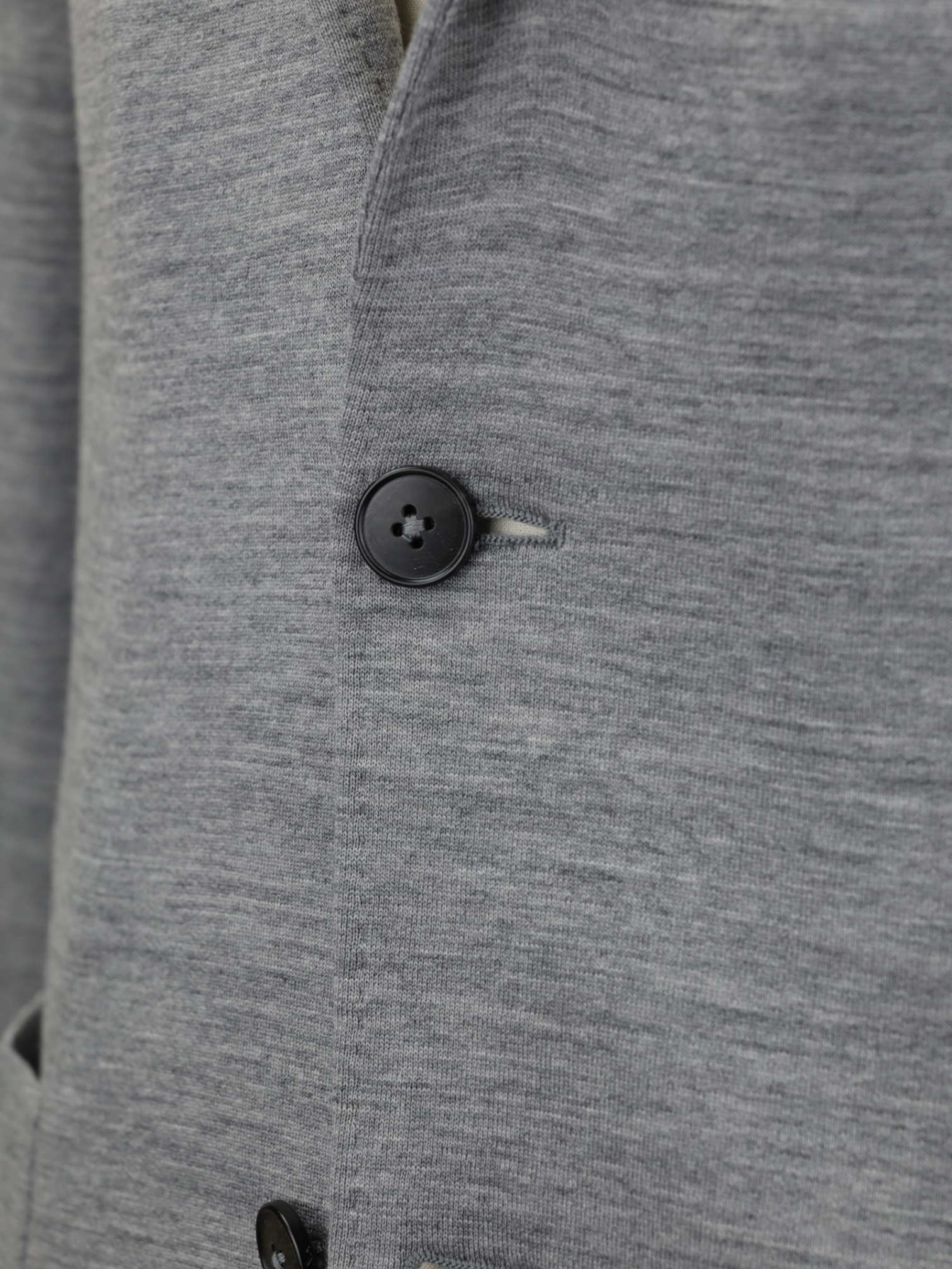 Z-Zegna Grey Tech-Merino Washable Wool-Jersey Jacket