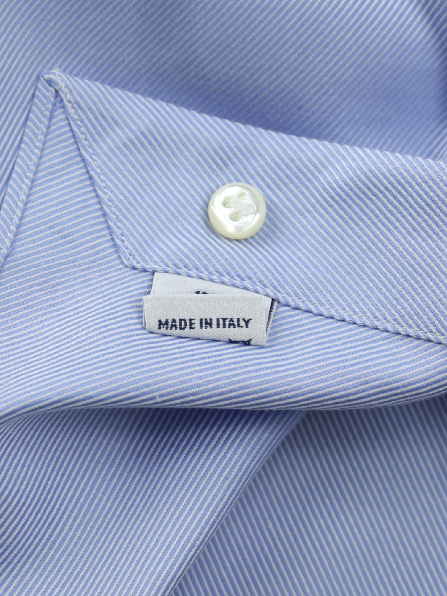 Emanuele Maffeis Light Blue Heavyweight-Cotton Twill Shirt