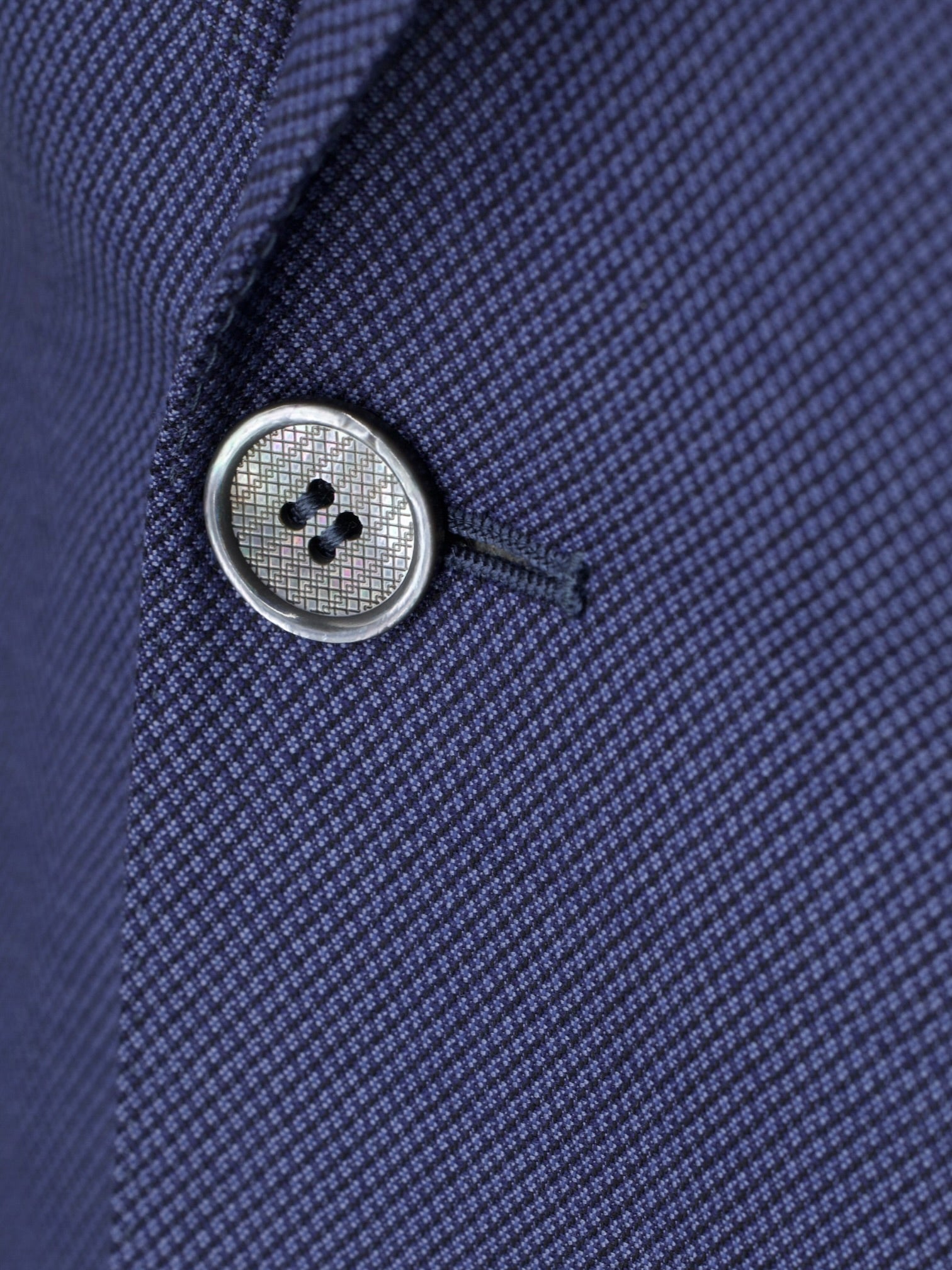 Canali Royal Blue Exclusive Super 160's Wool Birdseye Suit