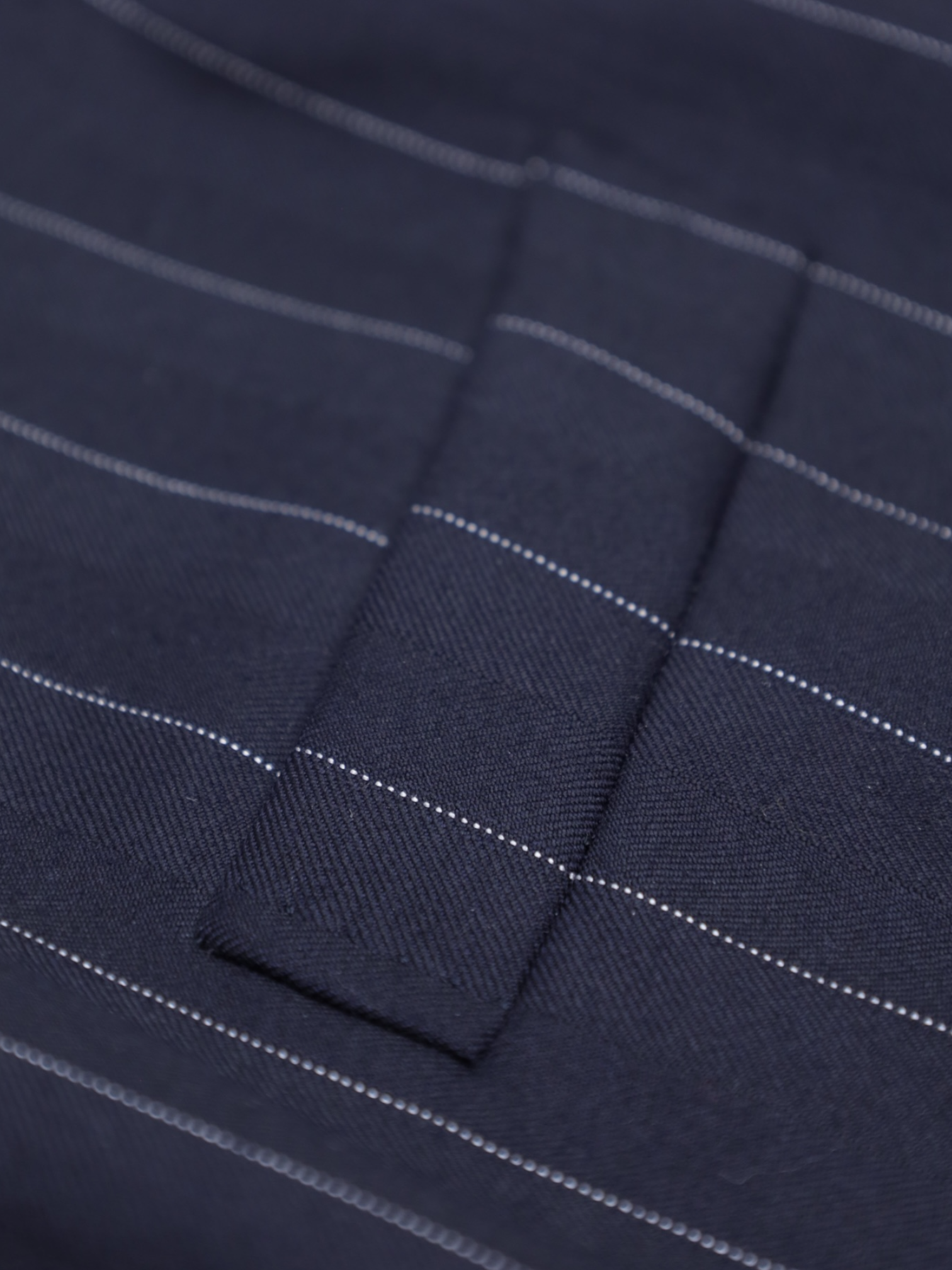 Tom Ford Navy Chalk Stripe Waistcoat