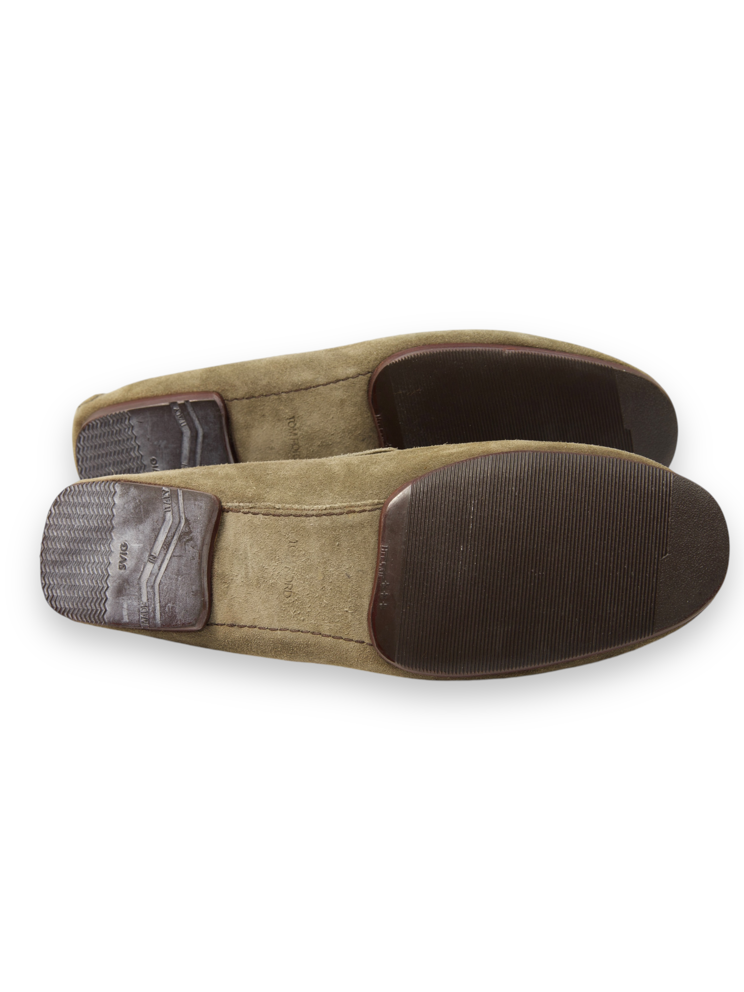 Tom Ford Taupe Suede Boat Shoes