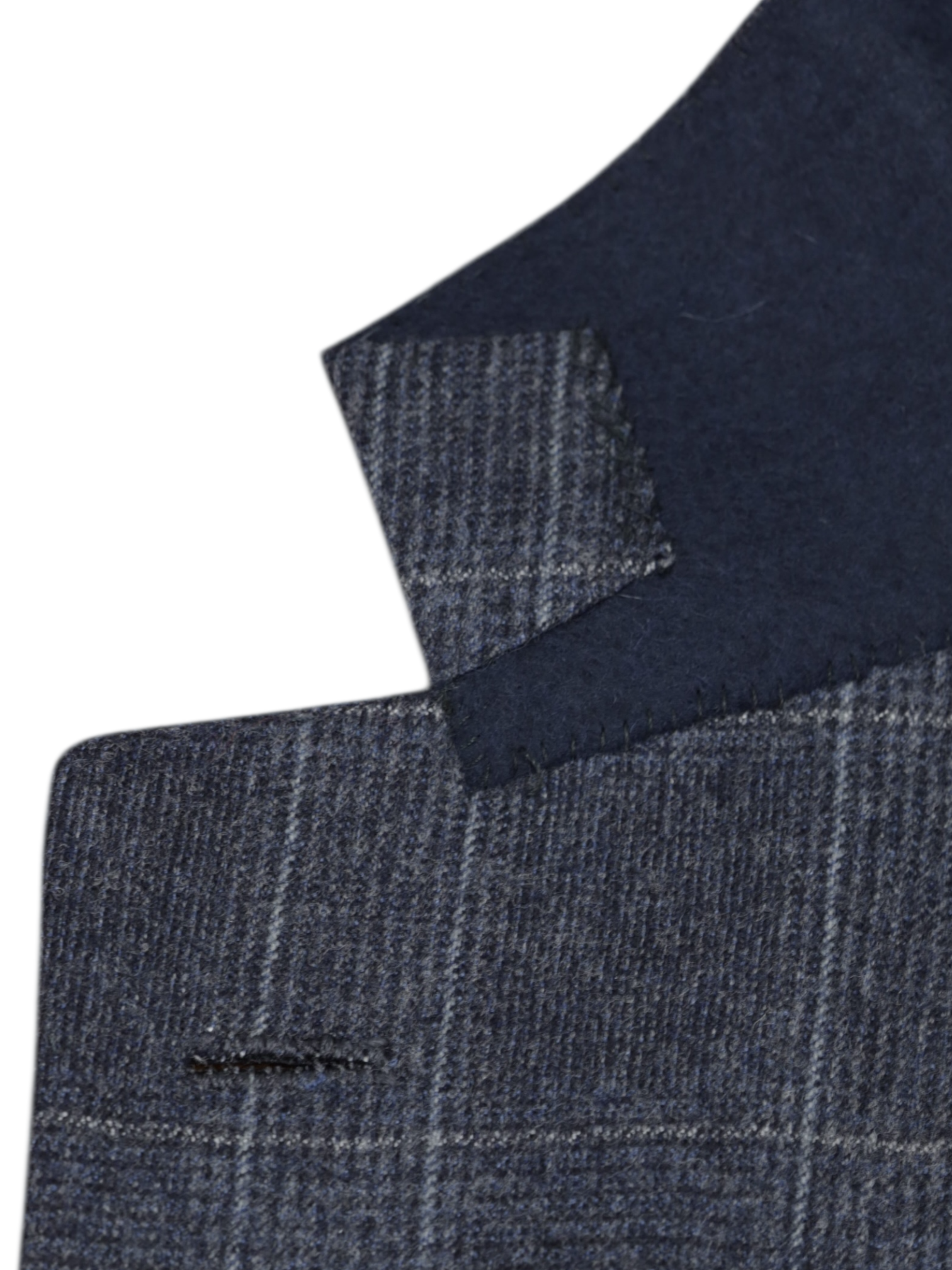 Kiton Steel Grey Lightly-Brushed Worsted Wool Prince of Wales Suit